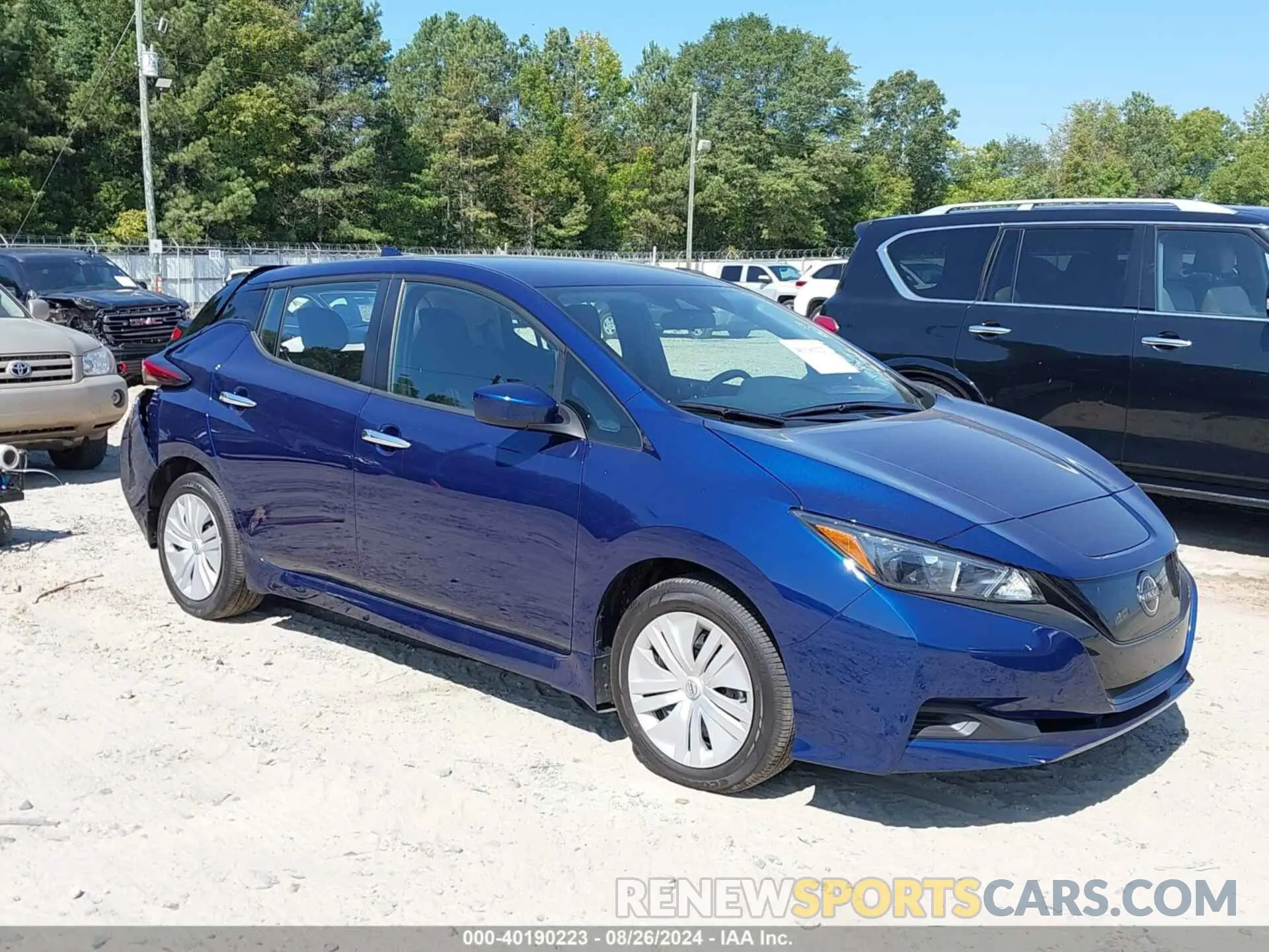 1 Photograph of a damaged car 1N4AZ1BV6PC556918 NISSAN LEAF 2023