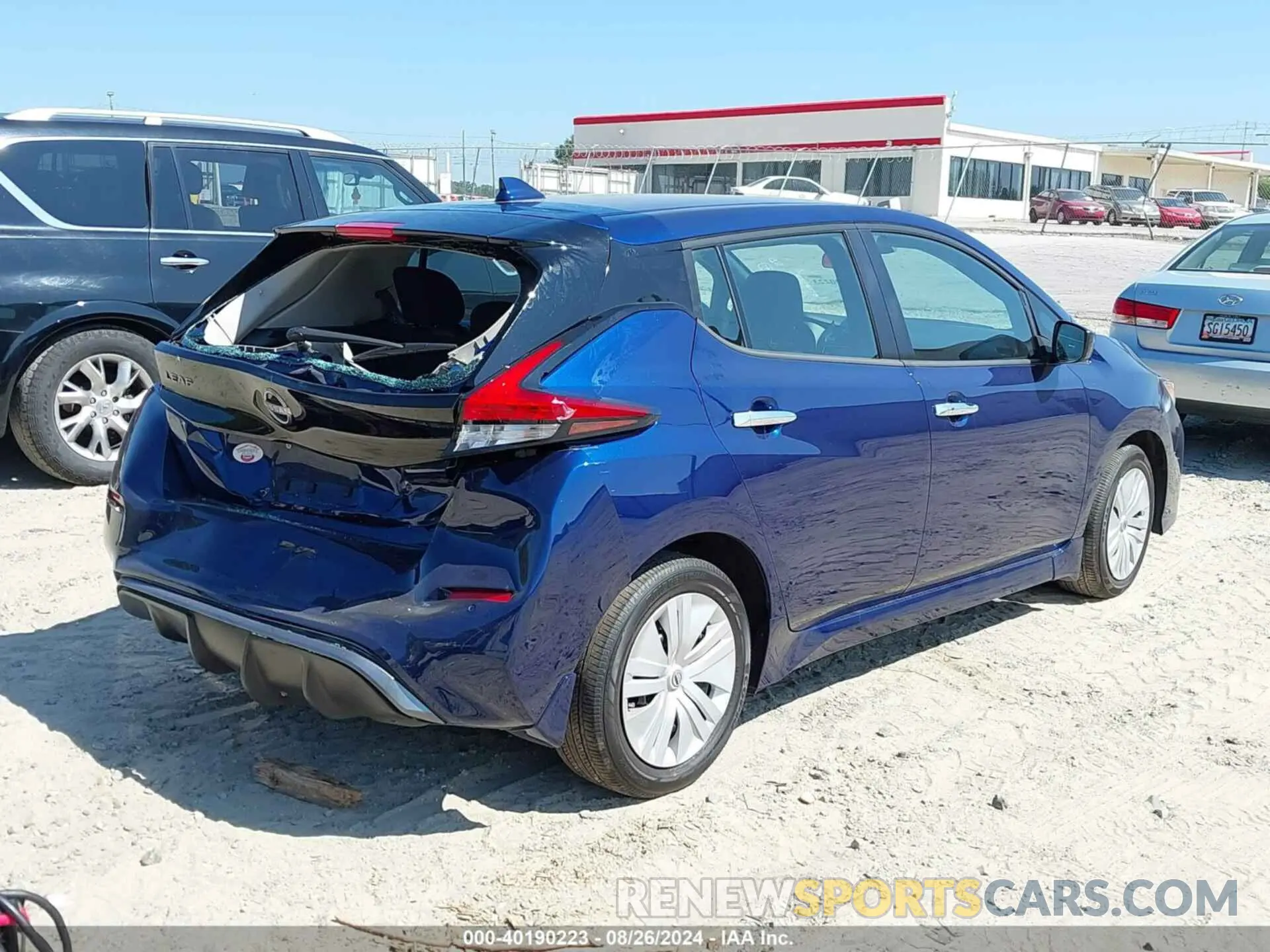 4 Photograph of a damaged car 1N4AZ1BV6PC556918 NISSAN LEAF 2023