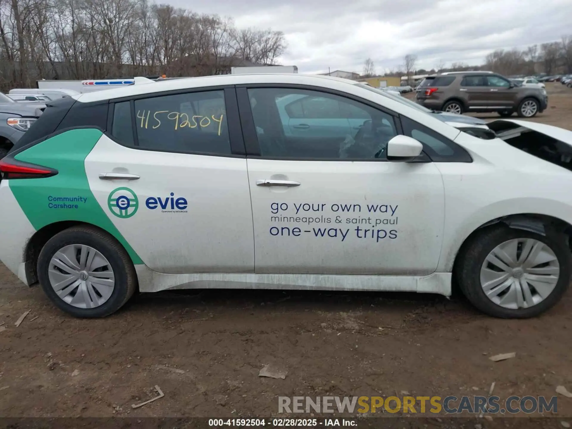 13 Photograph of a damaged car 1N4AZ1BV7PC551730 NISSAN LEAF 2023