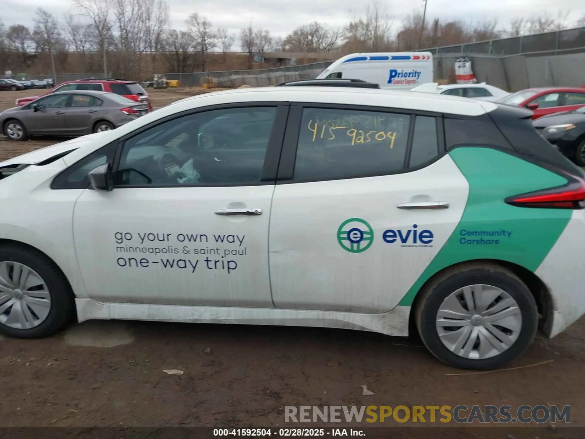 14 Photograph of a damaged car 1N4AZ1BV7PC551730 NISSAN LEAF 2023