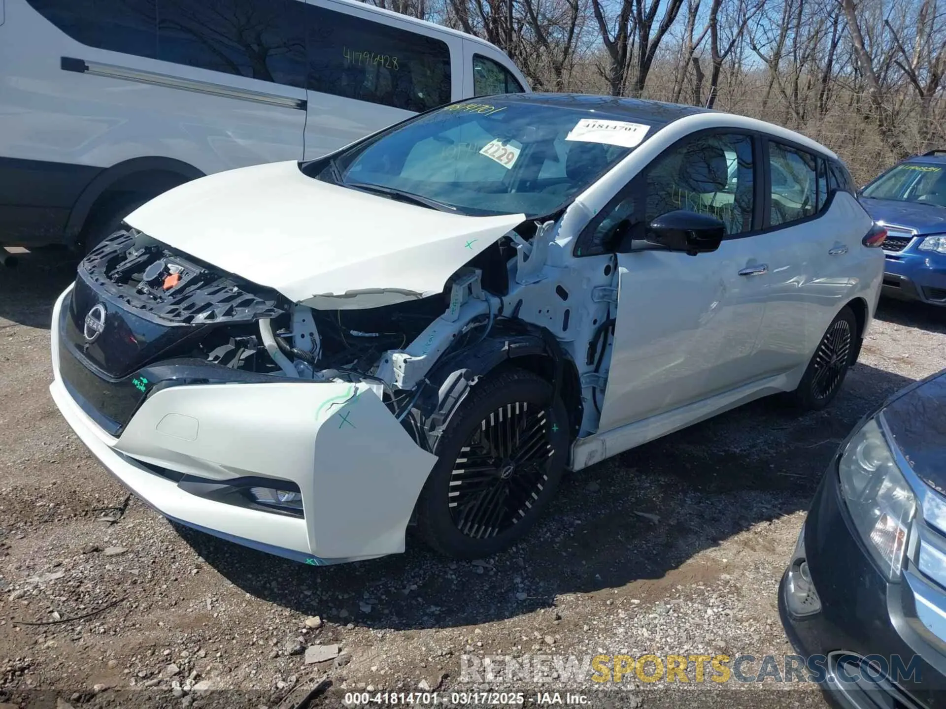 2 Photograph of a damaged car 1N4CZ1CV2PC557412 NISSAN LEAF 2023