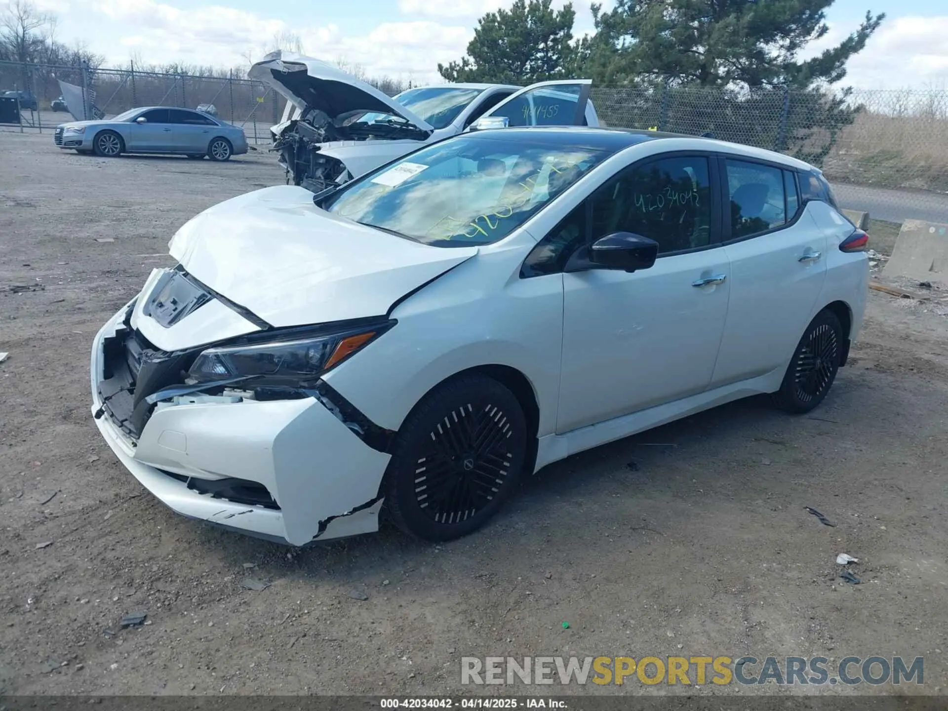 2 Photograph of a damaged car 1N4CZ1CV4PC557184 NISSAN LEAF 2023