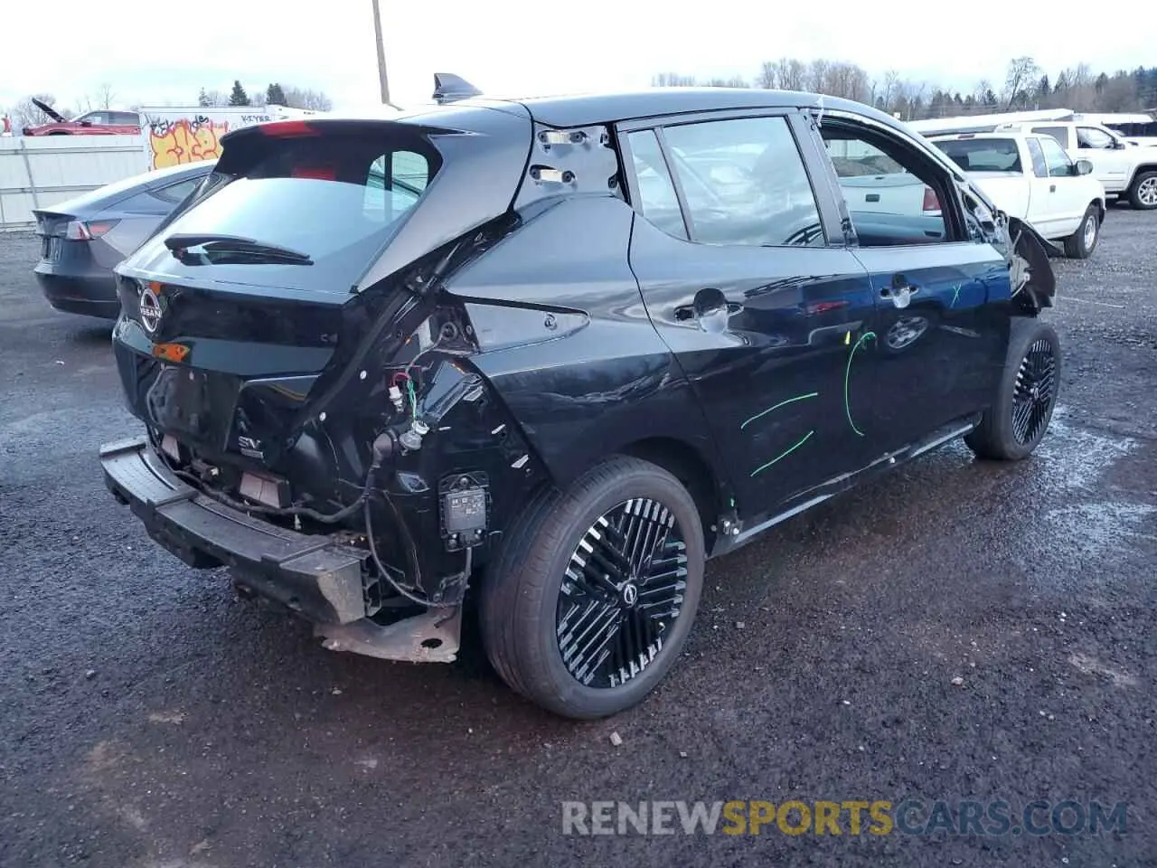 3 Photograph of a damaged car 1N4CZ1CV5PC552799 NISSAN LEAF 2023