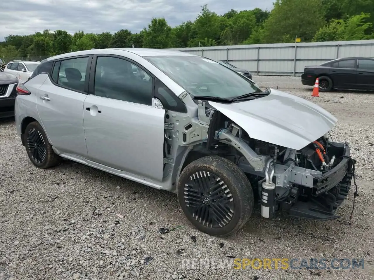 4 Photograph of a damaged car 1N4CZ1CV6PC563116 NISSAN LEAF 2023
