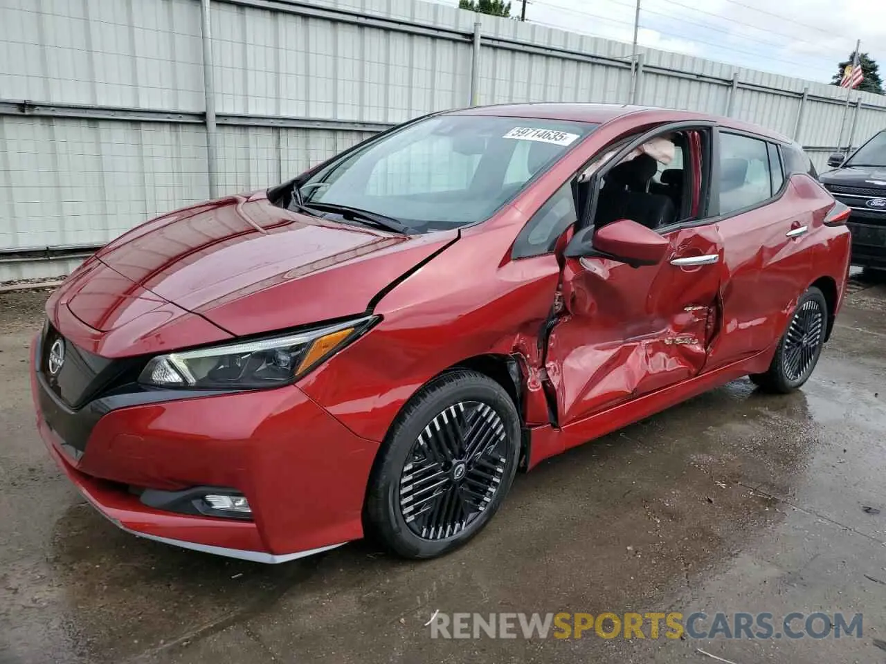 1 Photograph of a damaged car 1N4CZ1CV9PC552403 NISSAN LEAF 2023
