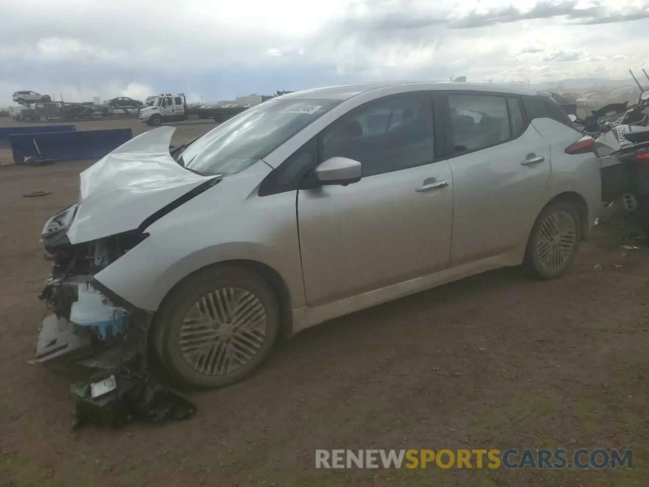 1 Photograph of a damaged car 1N4CZ1CV9RC553019 NISSAN LEAF 2024