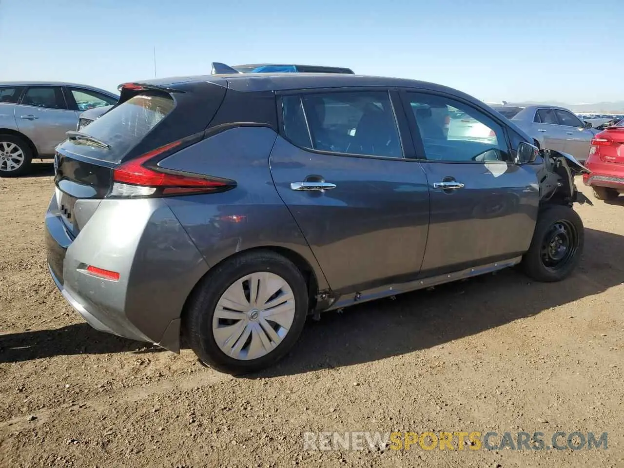 3 Photograph of a damaged car 1N4AZ1BV7SC564793 NISSAN LEAF 2025