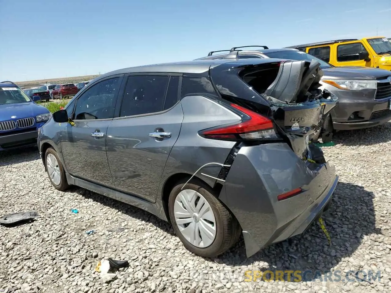 2 Photograph of a damaged car 1N4AZ1BV8SC558033 NISSAN LEAF 2025