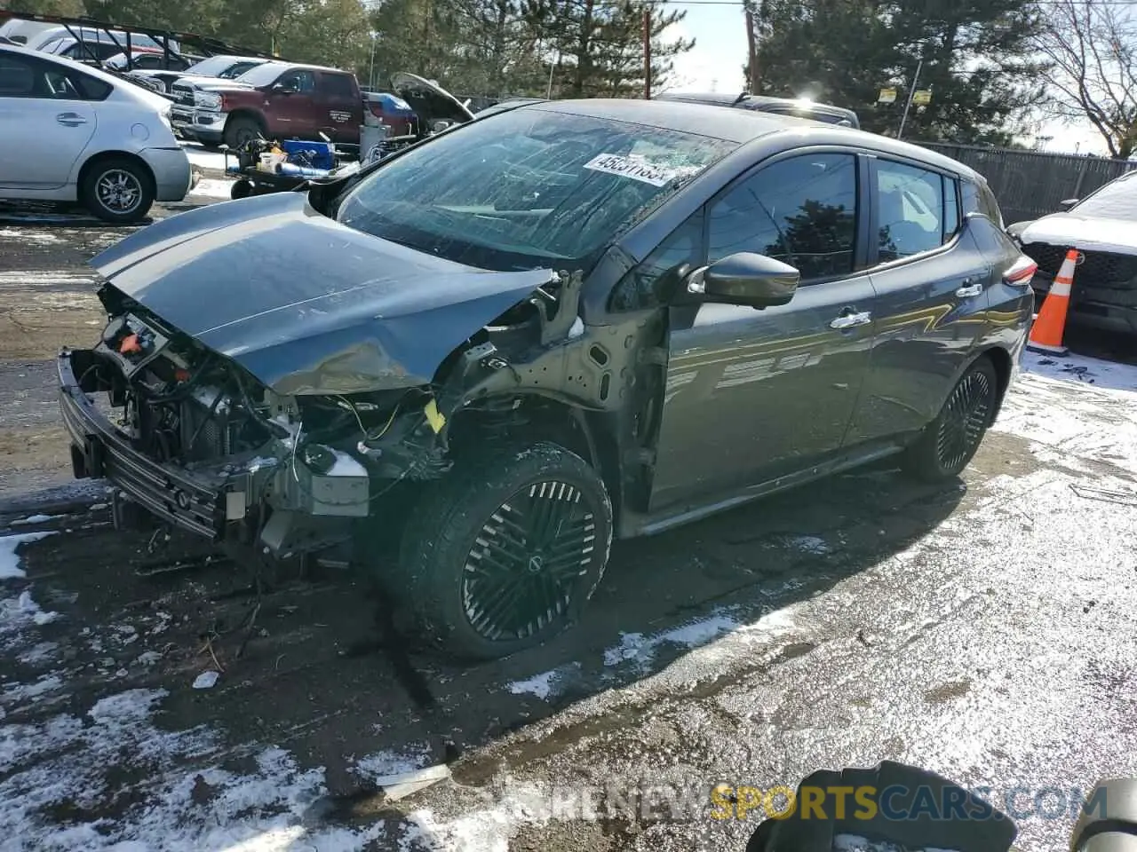 1 Photograph of a damaged car 1N4CZ1CV1SC557488 NISSAN LEAF 2025