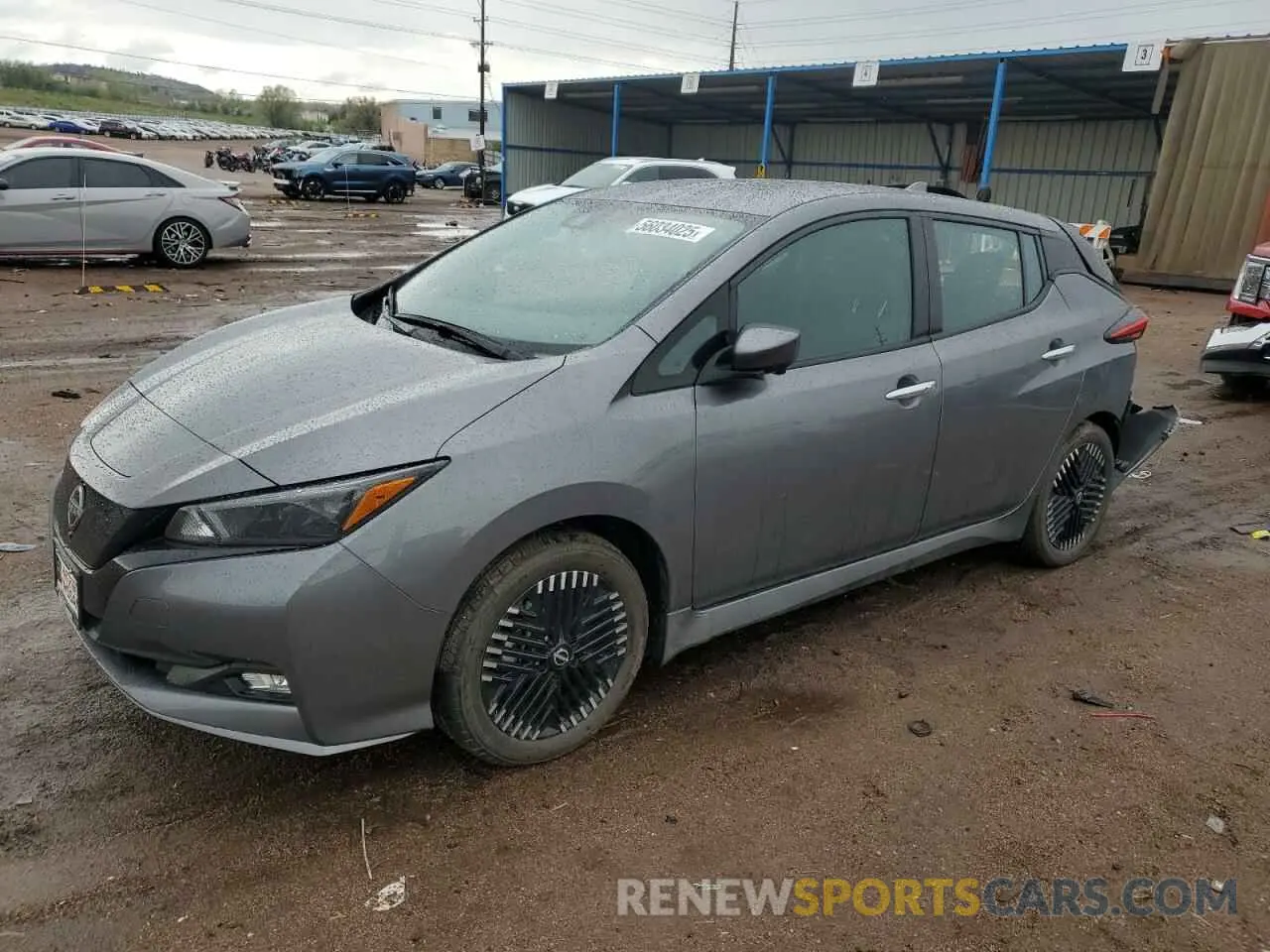 1 Photograph of a damaged car 1N4CZ1CV2SC560108 NISSAN LEAF 2025