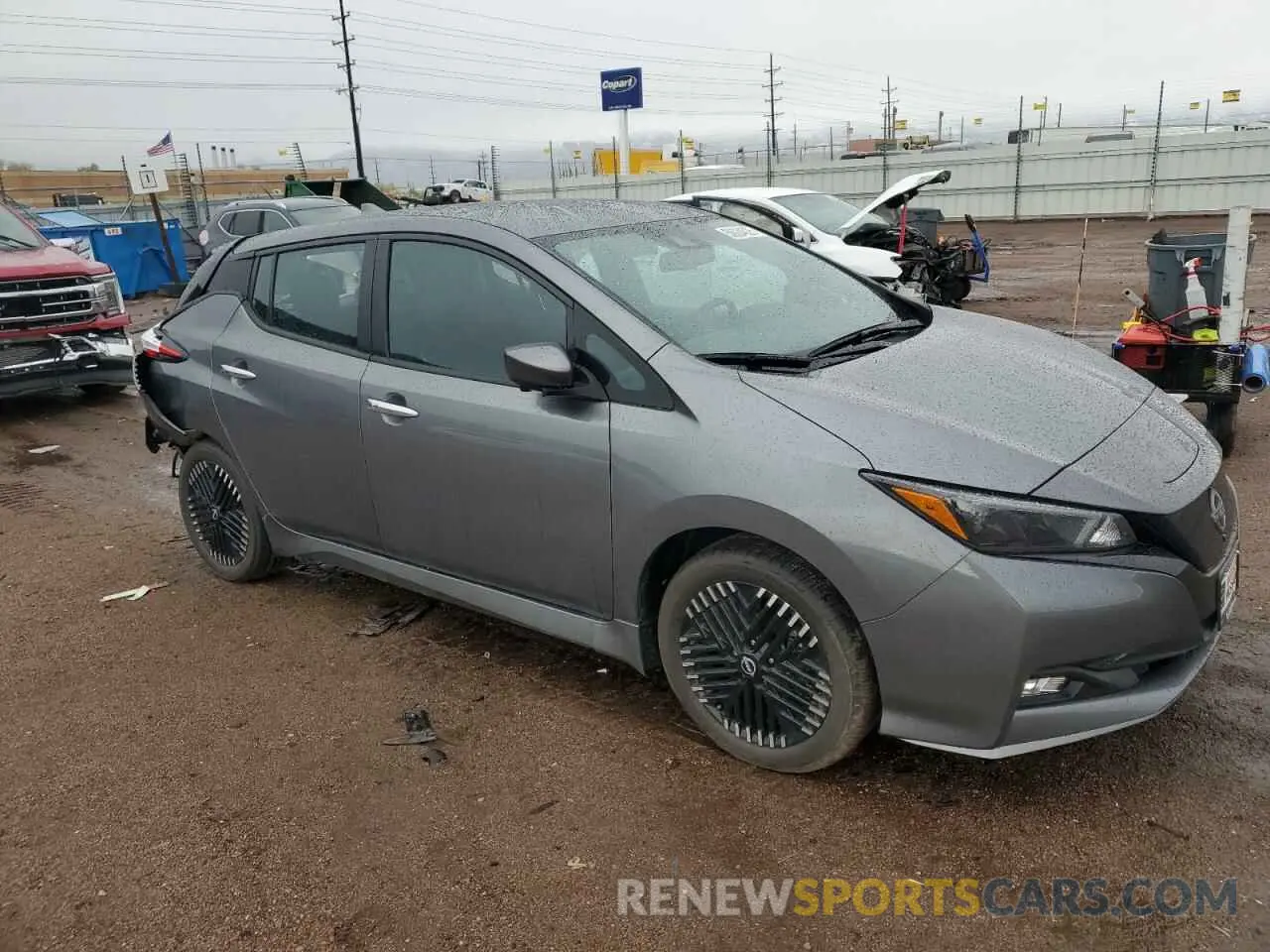 4 Photograph of a damaged car 1N4CZ1CV2SC560108 NISSAN LEAF 2025