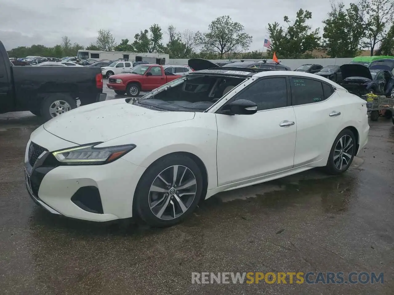 1 Photograph of a damaged car 1N4AA6AV0KC371116 NISSAN MAXIMA 2019