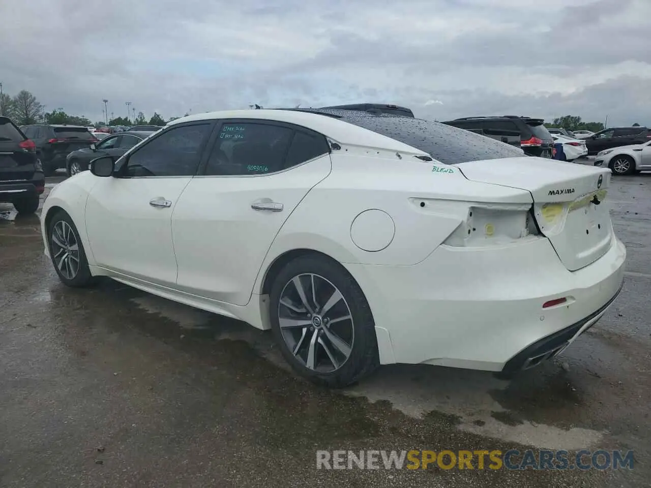 2 Photograph of a damaged car 1N4AA6AV0KC371116 NISSAN MAXIMA 2019