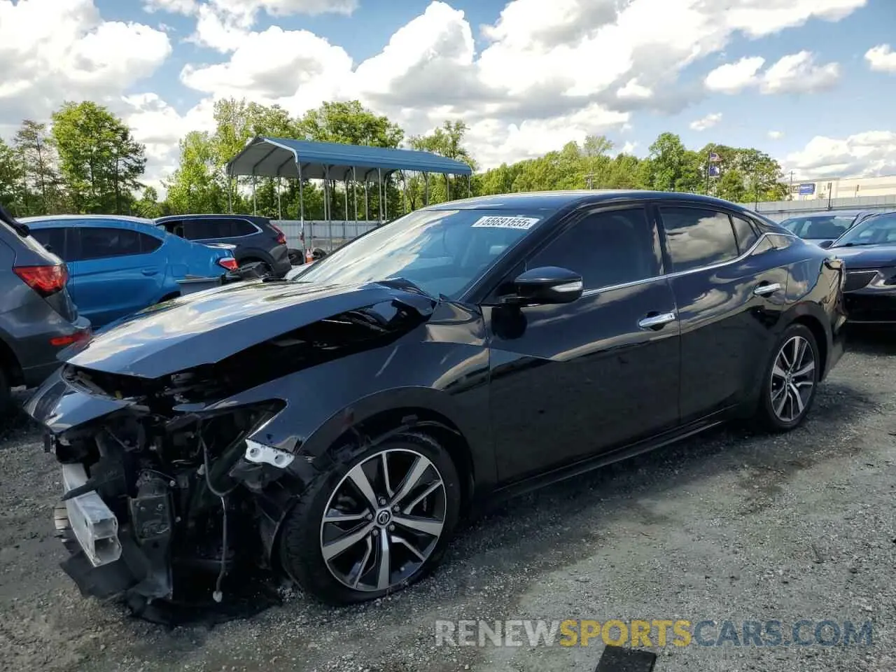 1 Photograph of a damaged car 1N4AA6AV0KC373349 NISSAN MAXIMA 2019