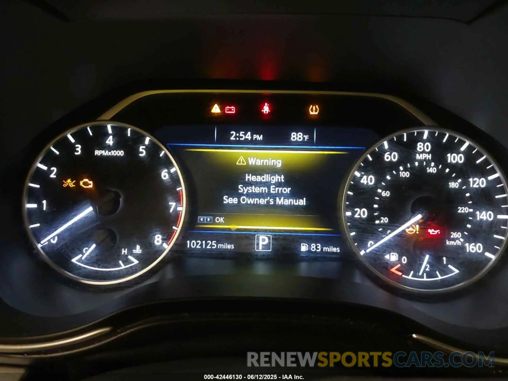 7 Photograph of a damaged car 1N4AA6AV1KC375806 NISSAN MAXIMA 2019