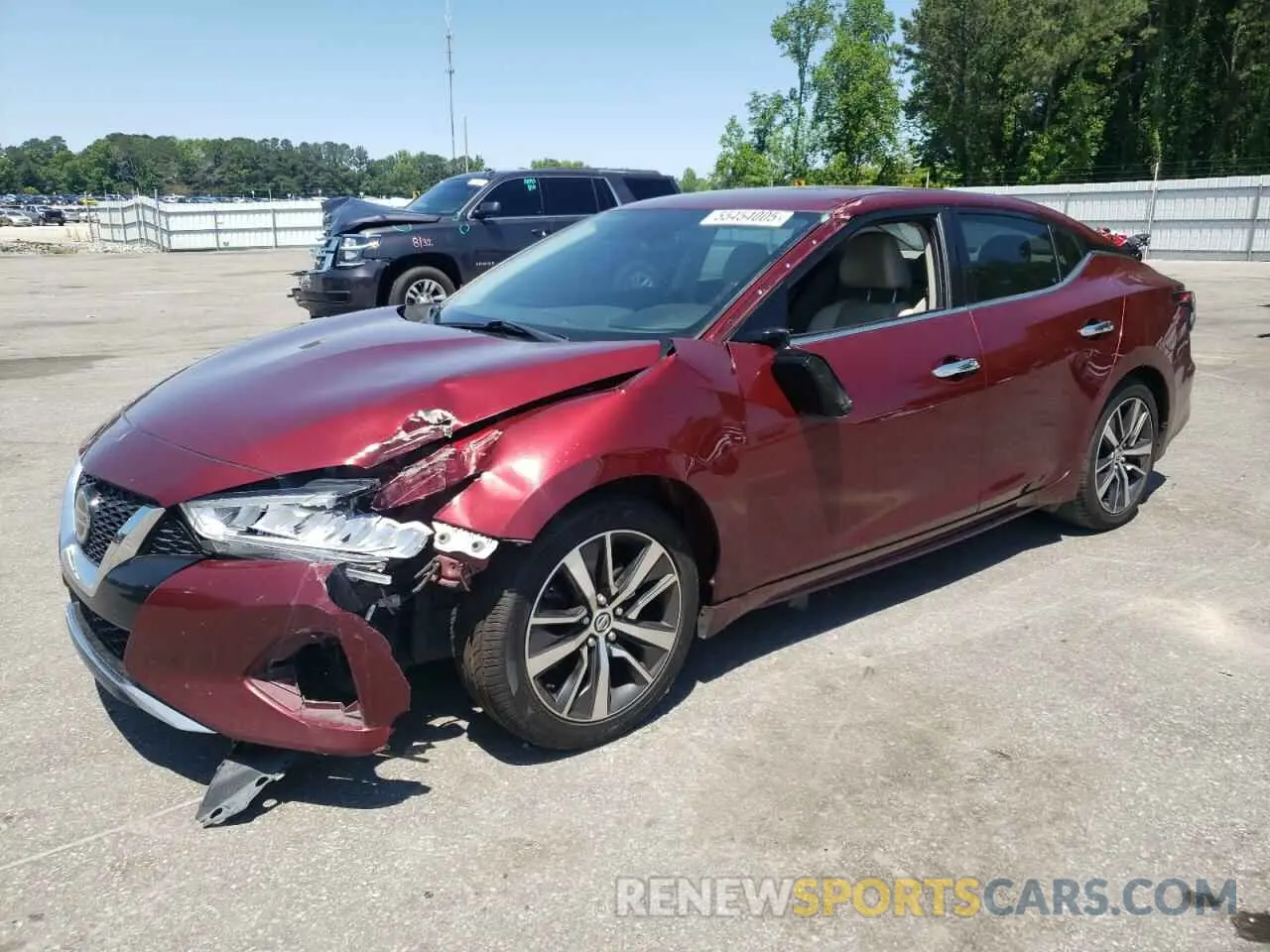 1 Photograph of a damaged car 1N4AA6AV2KC380481 NISSAN MAXIMA 2019