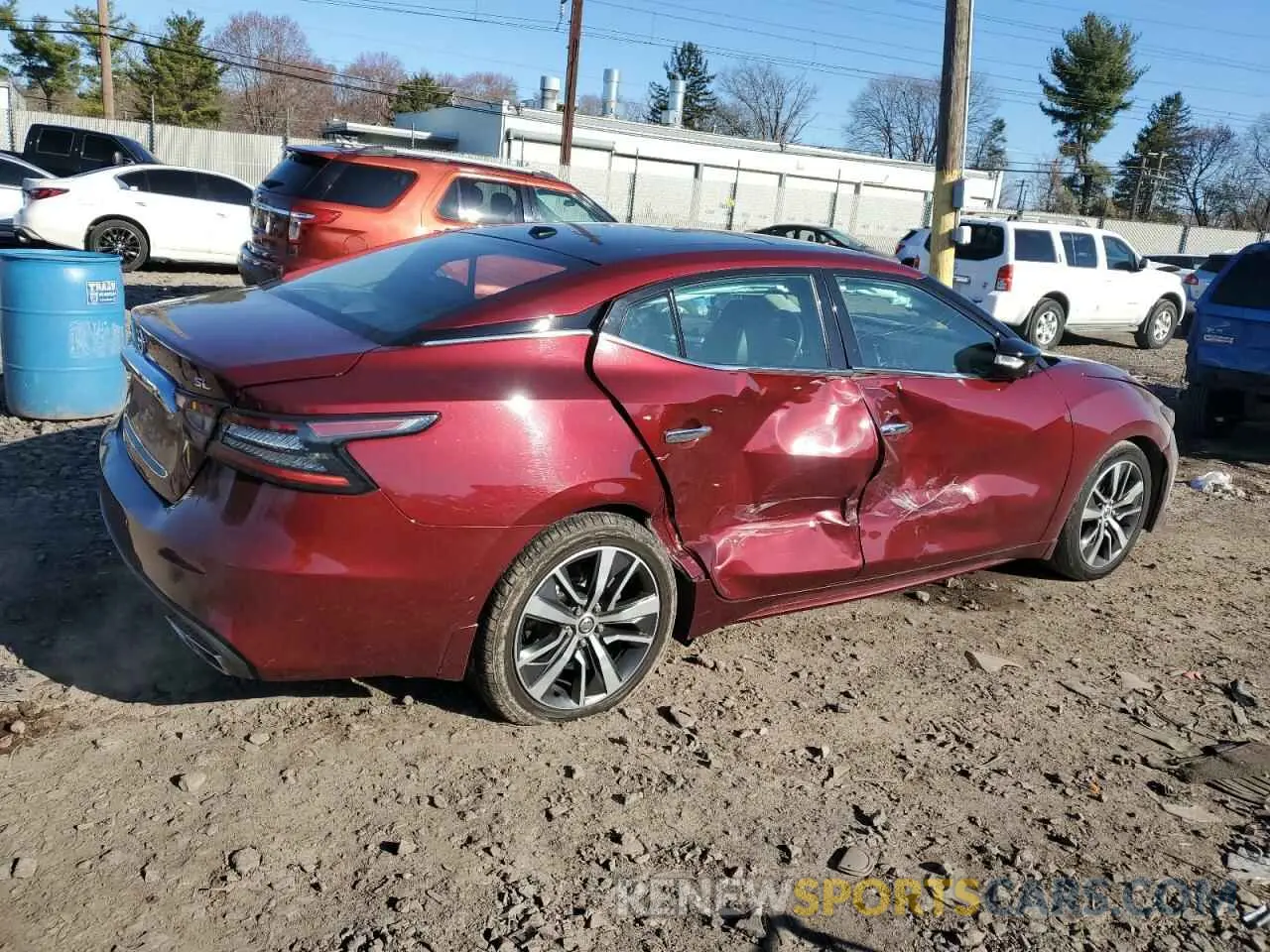 3 Photograph of a damaged car 1N4AA6AV5KC375520 NISSAN MAXIMA 2019