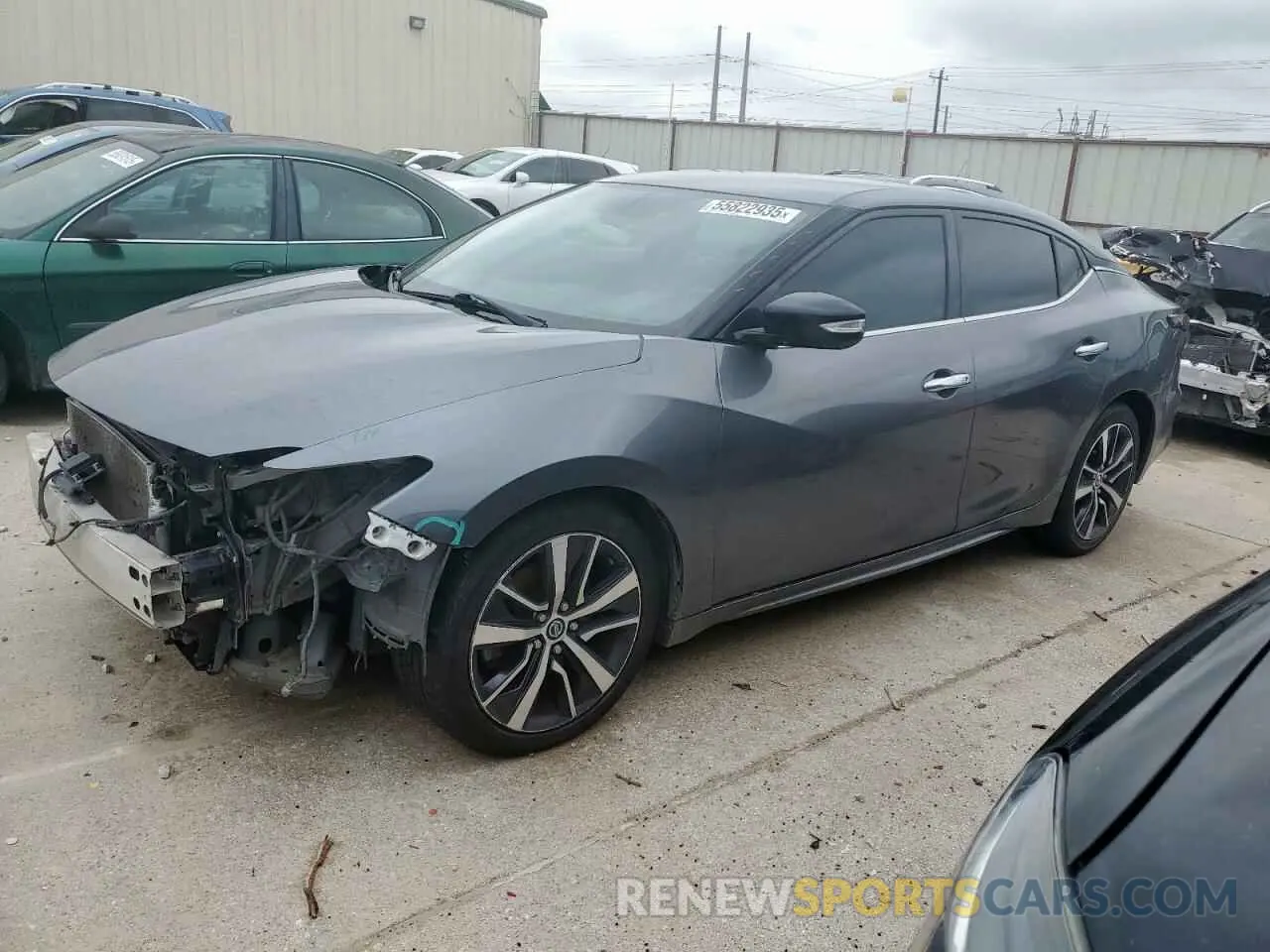 1 Photograph of a damaged car 1N4AA6AV6KC371590 NISSAN MAXIMA 2019