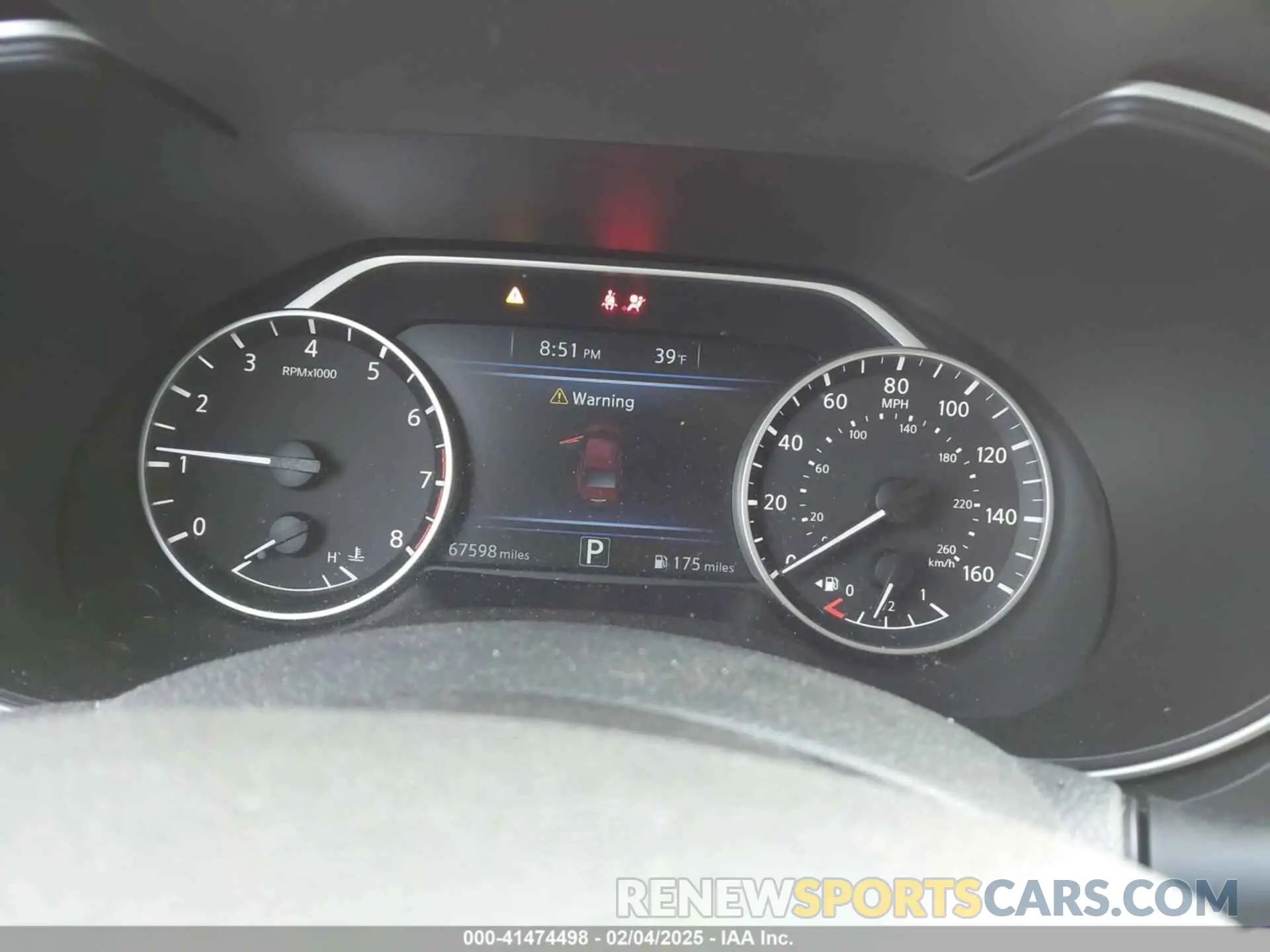 7 Photograph of a damaged car 1N4AA6AV8KC375849 NISSAN MAXIMA 2019