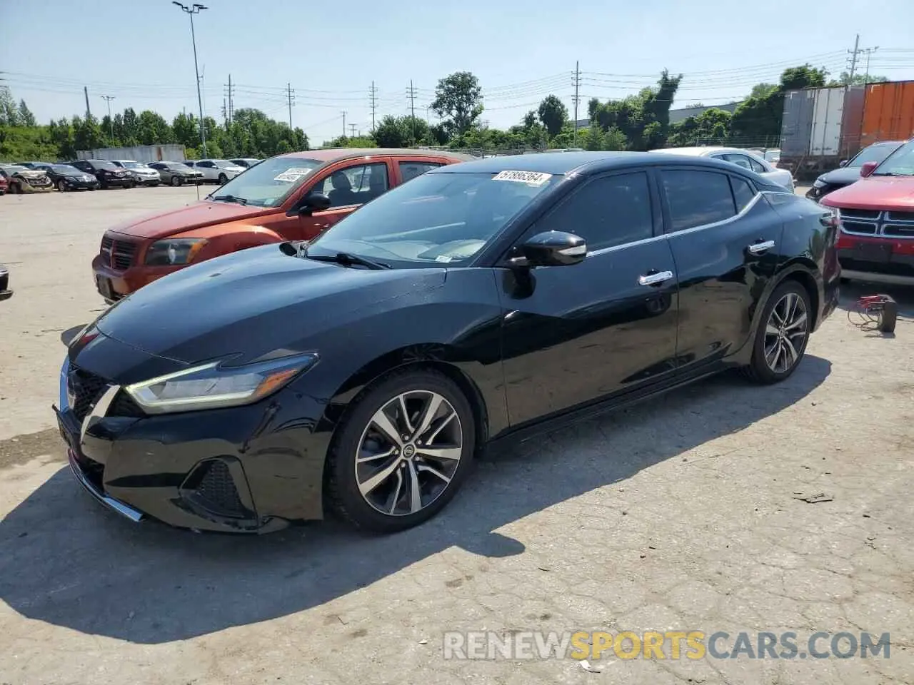 1 Photograph of a damaged car 1N4AA6AV9KC377383 NISSAN MAXIMA 2019