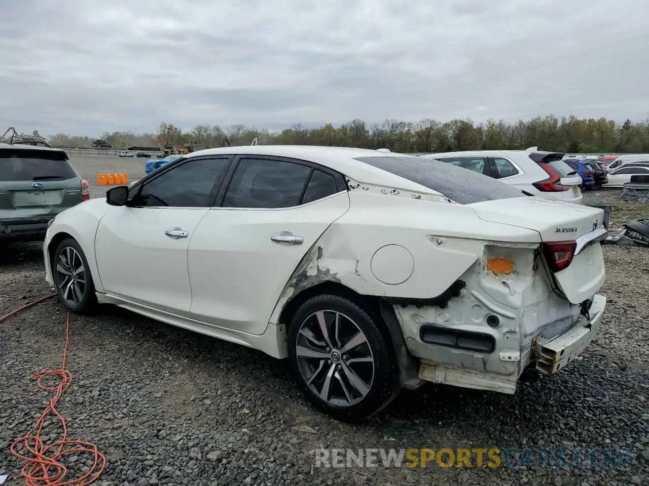 2 Photograph of a damaged car 1N4AA6AVXKC378428 NISSAN MAXIMA 2019
