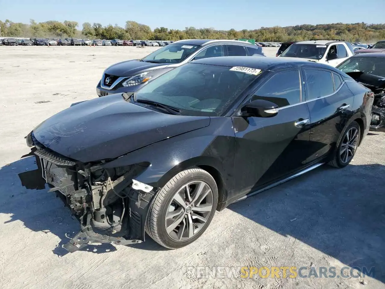 1 Photograph of a damaged car 1N4AA6AVXKC383676 NISSAN MAXIMA 2019