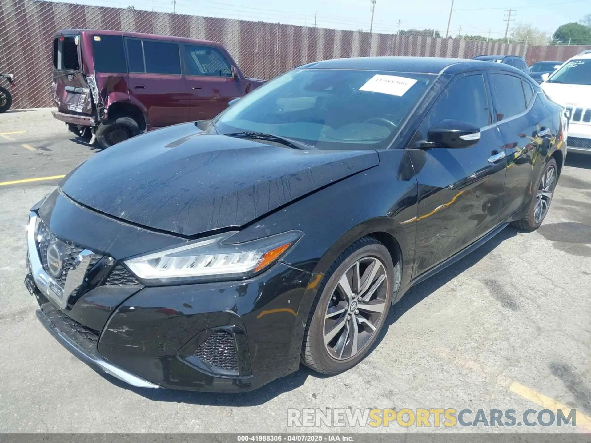 2 Photograph of a damaged car 1N4AA6CV3LC363669 NISSAN MAXIMA 2020