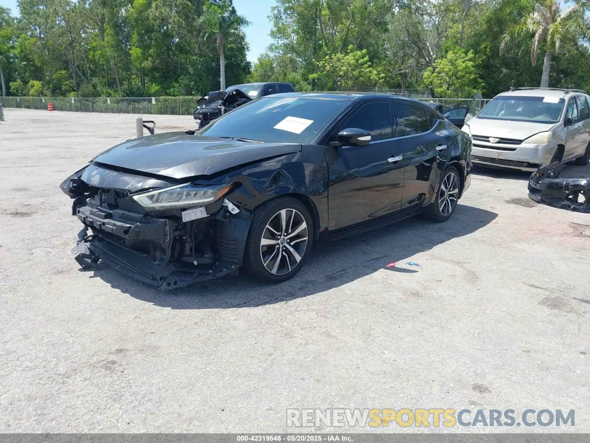 2 Photograph of a damaged car 1N4AA6DV2LC385127 NISSAN MAXIMA 2020