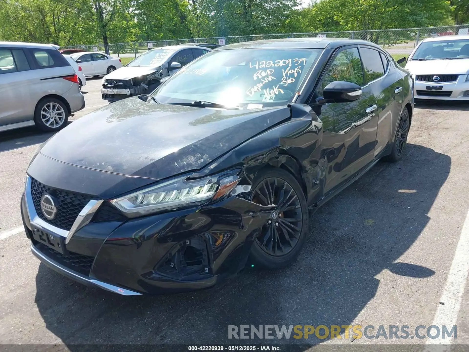 2 Photograph of a damaged car 1N4AA6DV5LC366300 NISSAN MAXIMA 2020