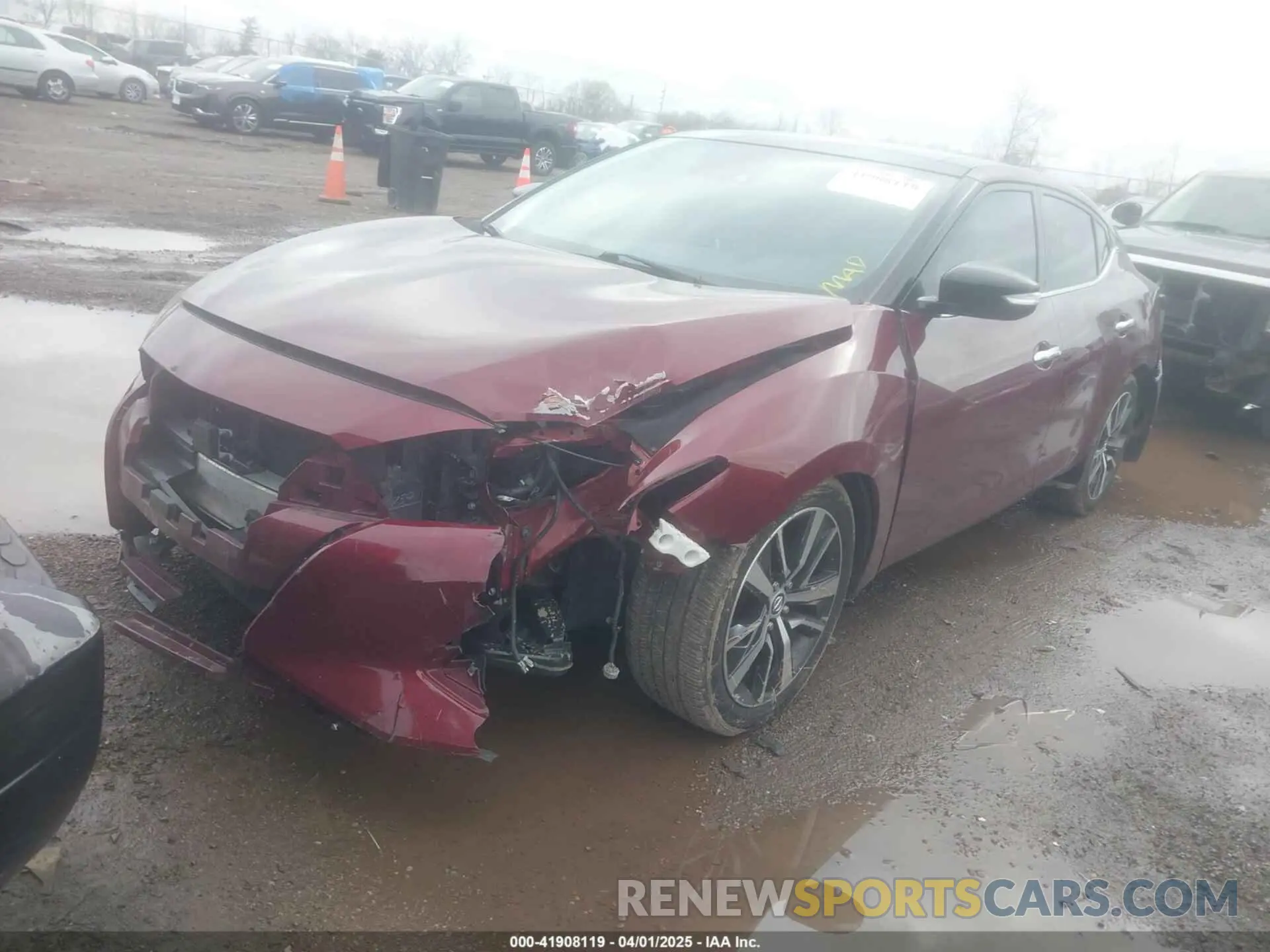 2 Photograph of a damaged car 1N4AA6DVXLC383660 NISSAN MAXIMA 2020