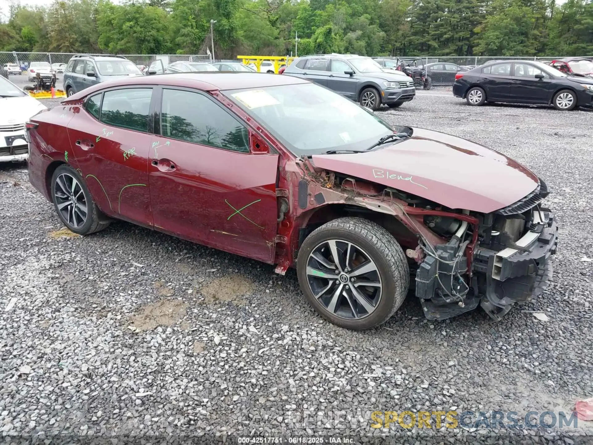 1 Photograph of a damaged car 1N4AA6CV4MC503844 NISSAN MAXIMA 2021