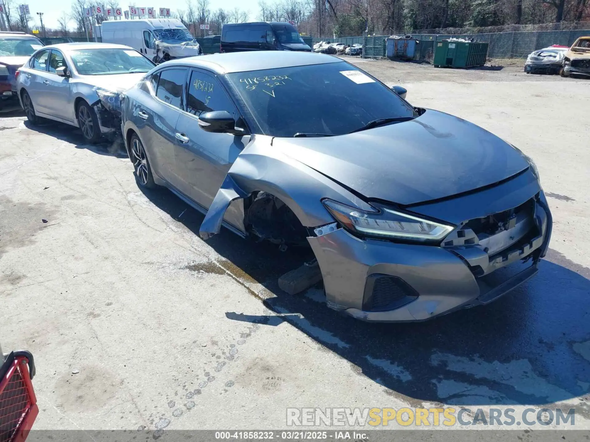 1 Photograph of a damaged car 1N4AA6CV4MC508977 NISSAN MAXIMA 2021