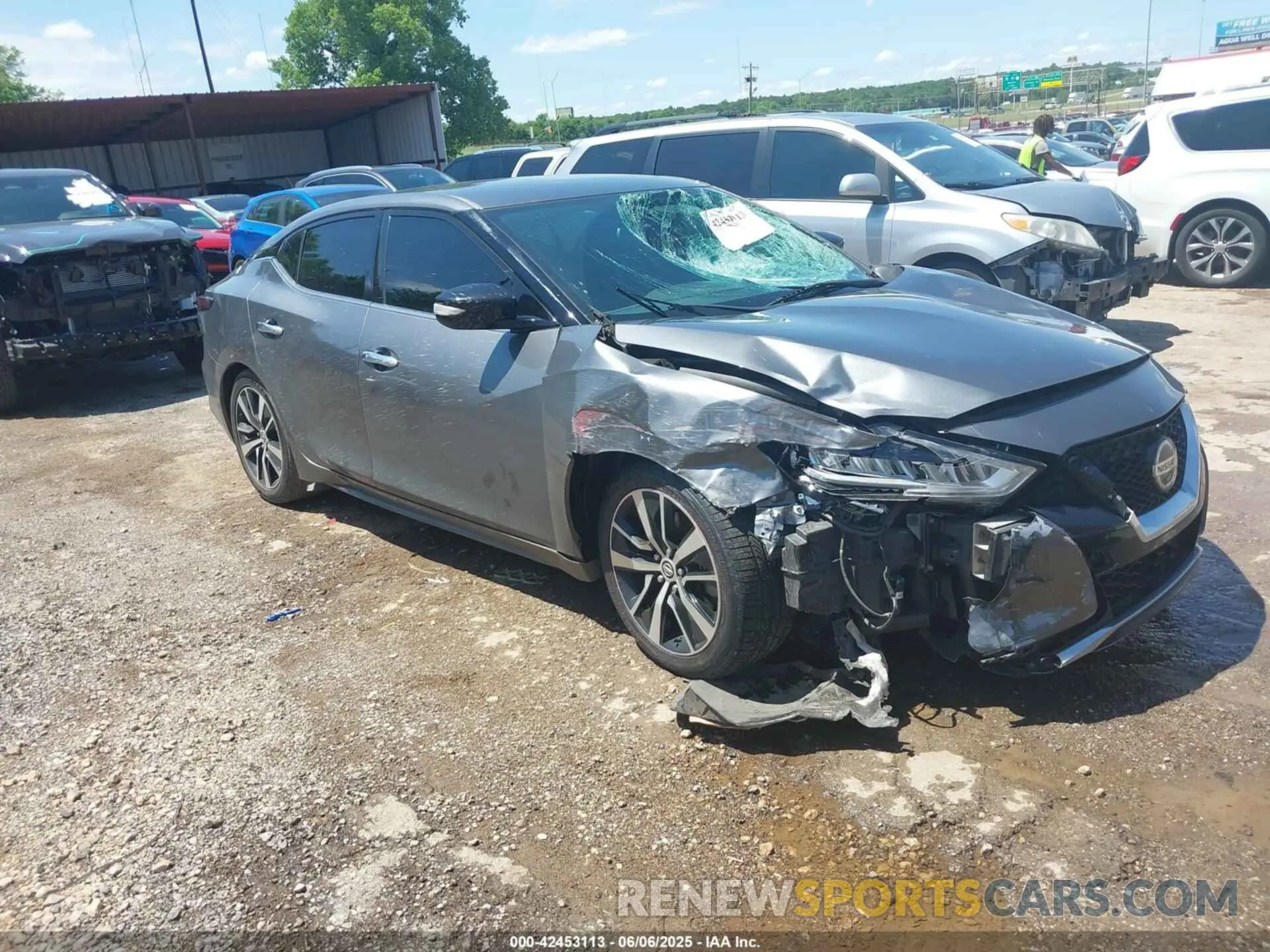 1 Photograph of a damaged car 1N4AA6CVXMC514377 NISSAN MAXIMA 2021