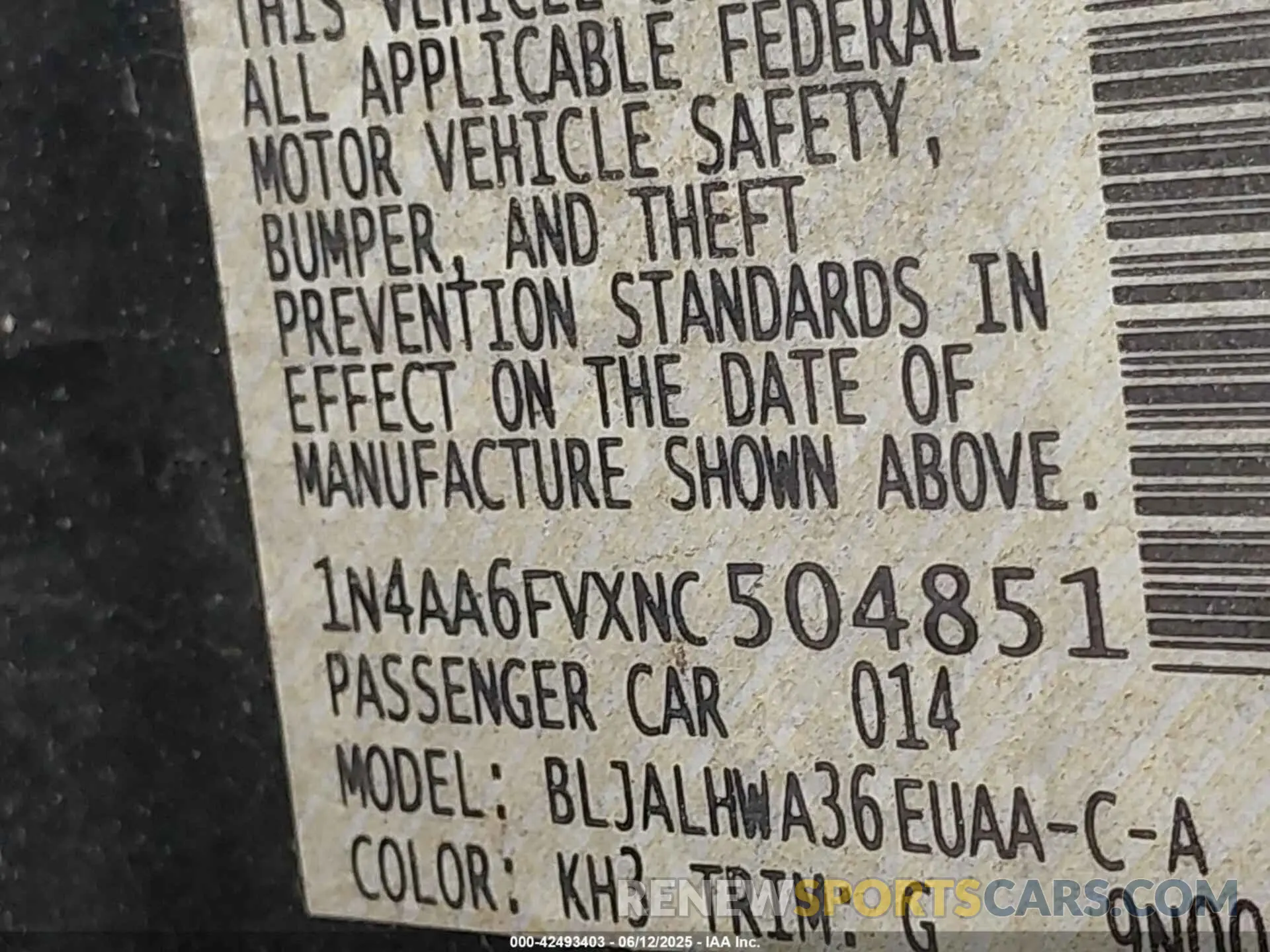 9 Photograph of a damaged car 1N4AA6FVXNC504851 NISSAN MAXIMA 2022