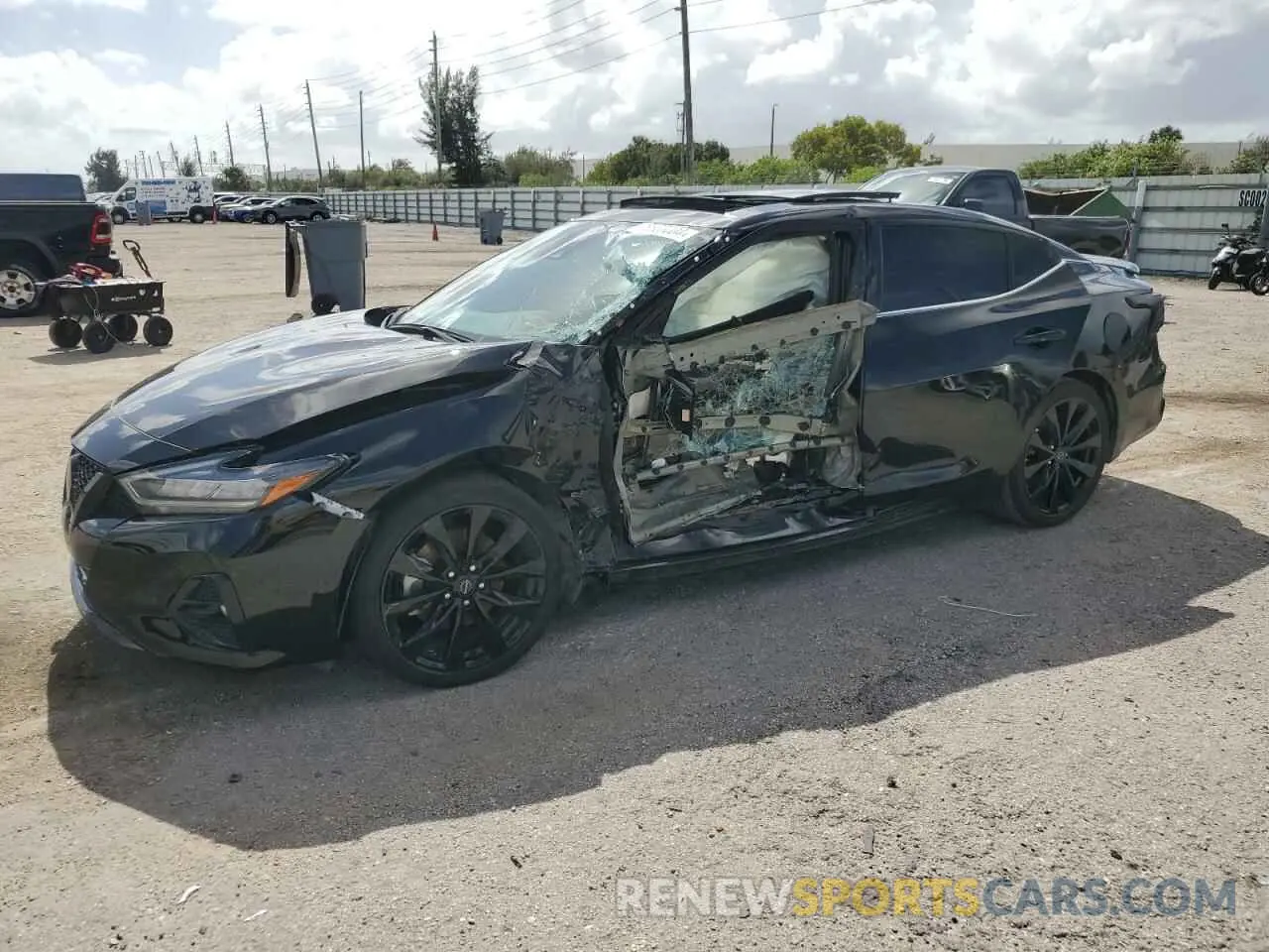 1 Photograph of a damaged car 1N4AA6EV3PC513170 NISSAN MAXIMA 2023