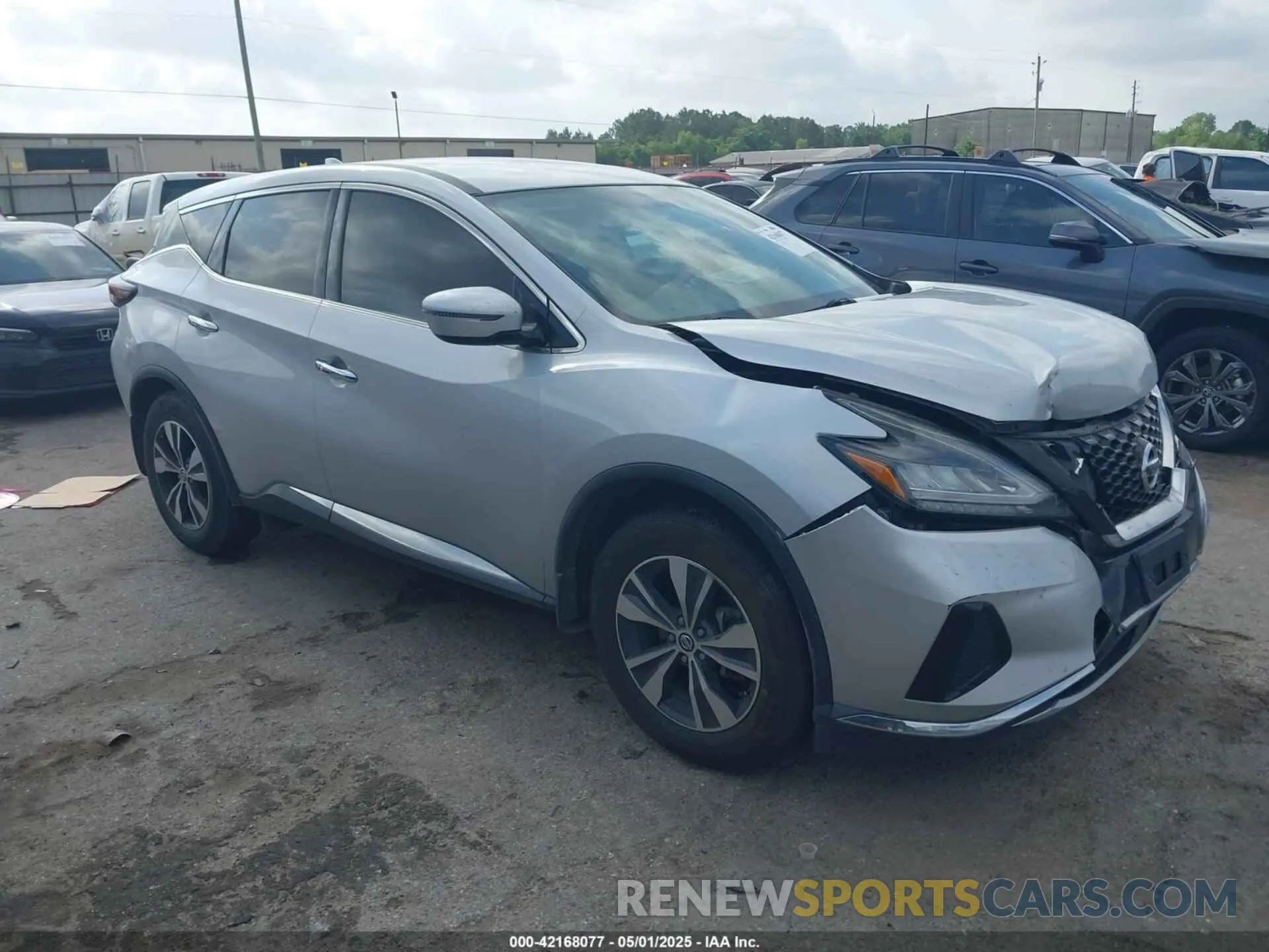 1 Photograph of a damaged car 5N1AZ2MJ0KN145954 NISSAN MURANO 2019