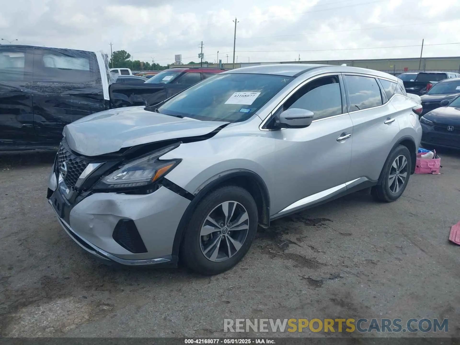 2 Photograph of a damaged car 5N1AZ2MJ0KN145954 NISSAN MURANO 2019