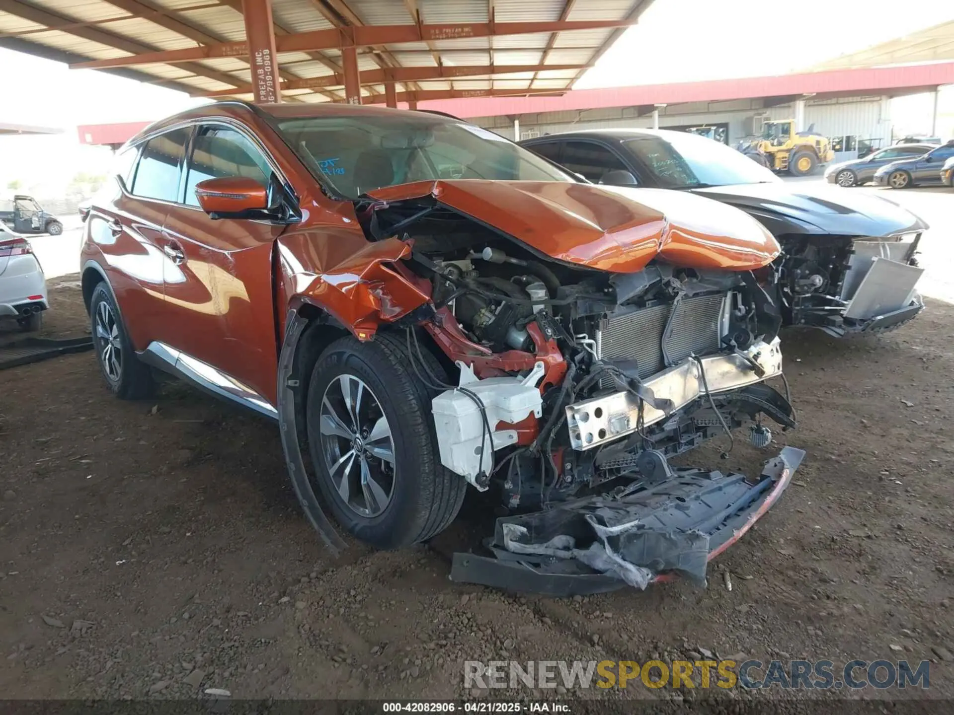 1 Photograph of a damaged car 5N1AZ2MJ1KN102093 NISSAN MURANO 2019