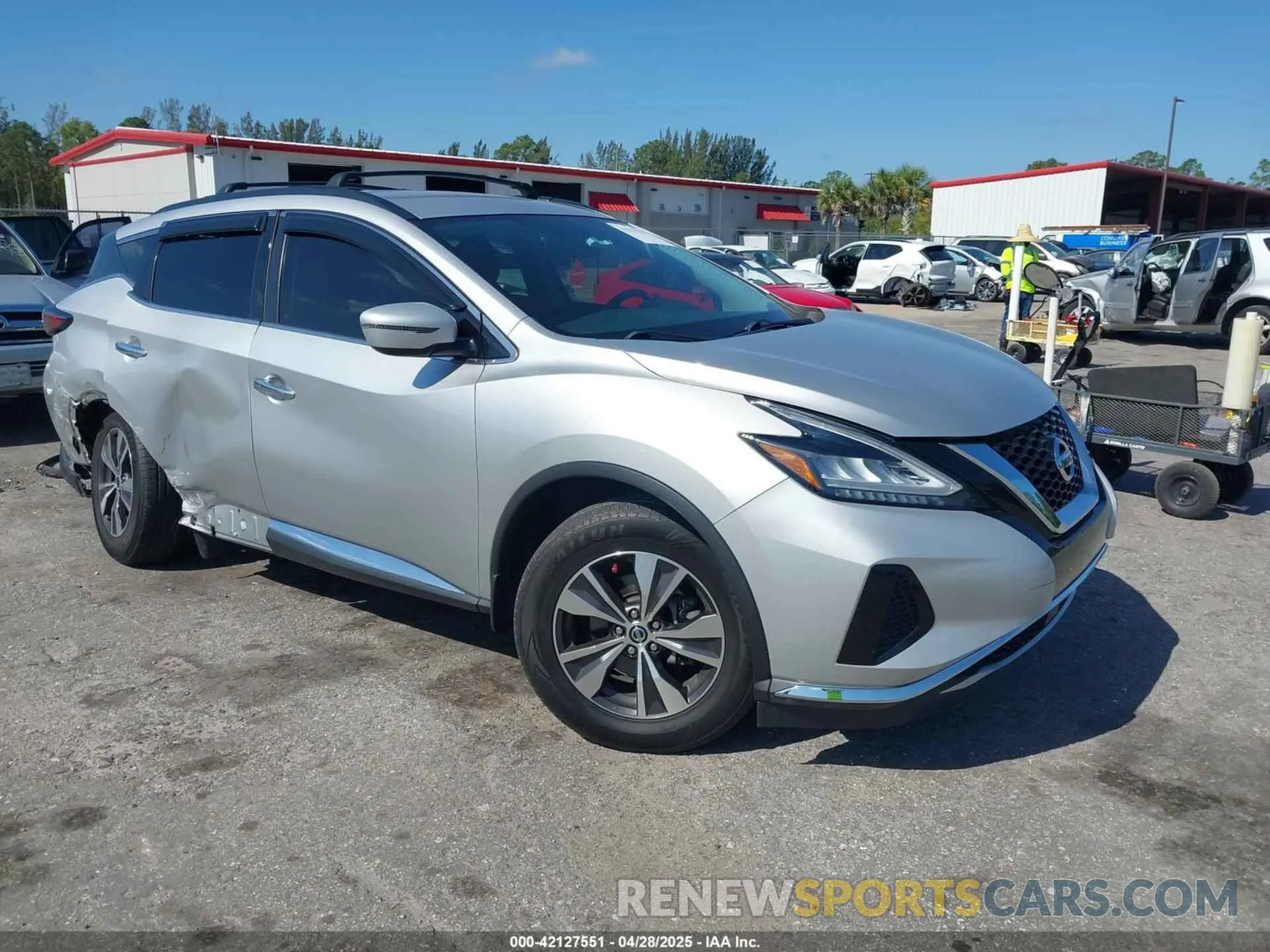 1 Photograph of a damaged car 5N1AZ2MJ1KN154114 NISSAN MURANO 2019