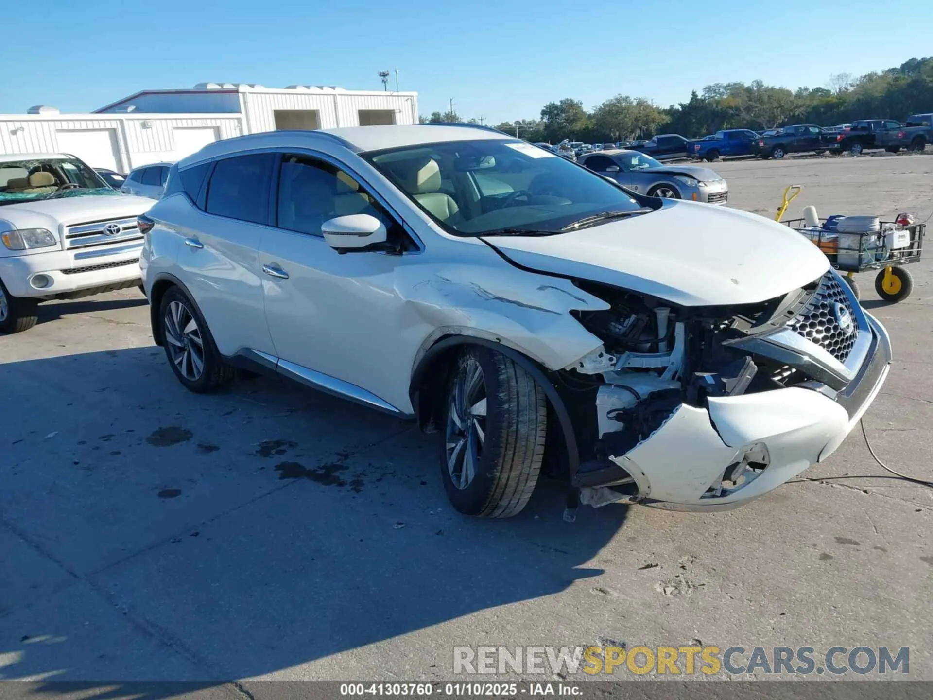 1 Photograph of a damaged car 5N1AZ2MJ5KN159574 NISSAN MURANO 2019