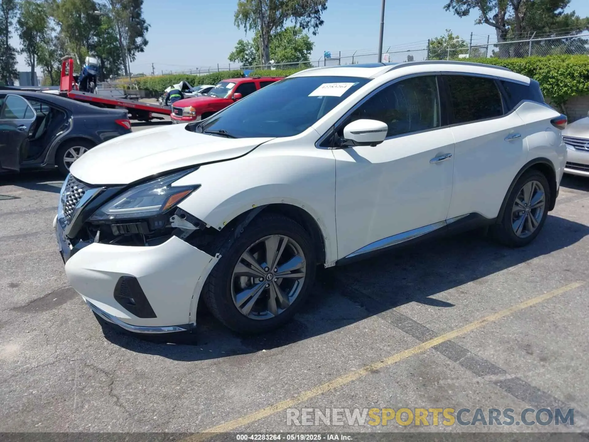 2 Photograph of a damaged car 5N1AZ2MJ5KN162233 NISSAN MURANO 2019