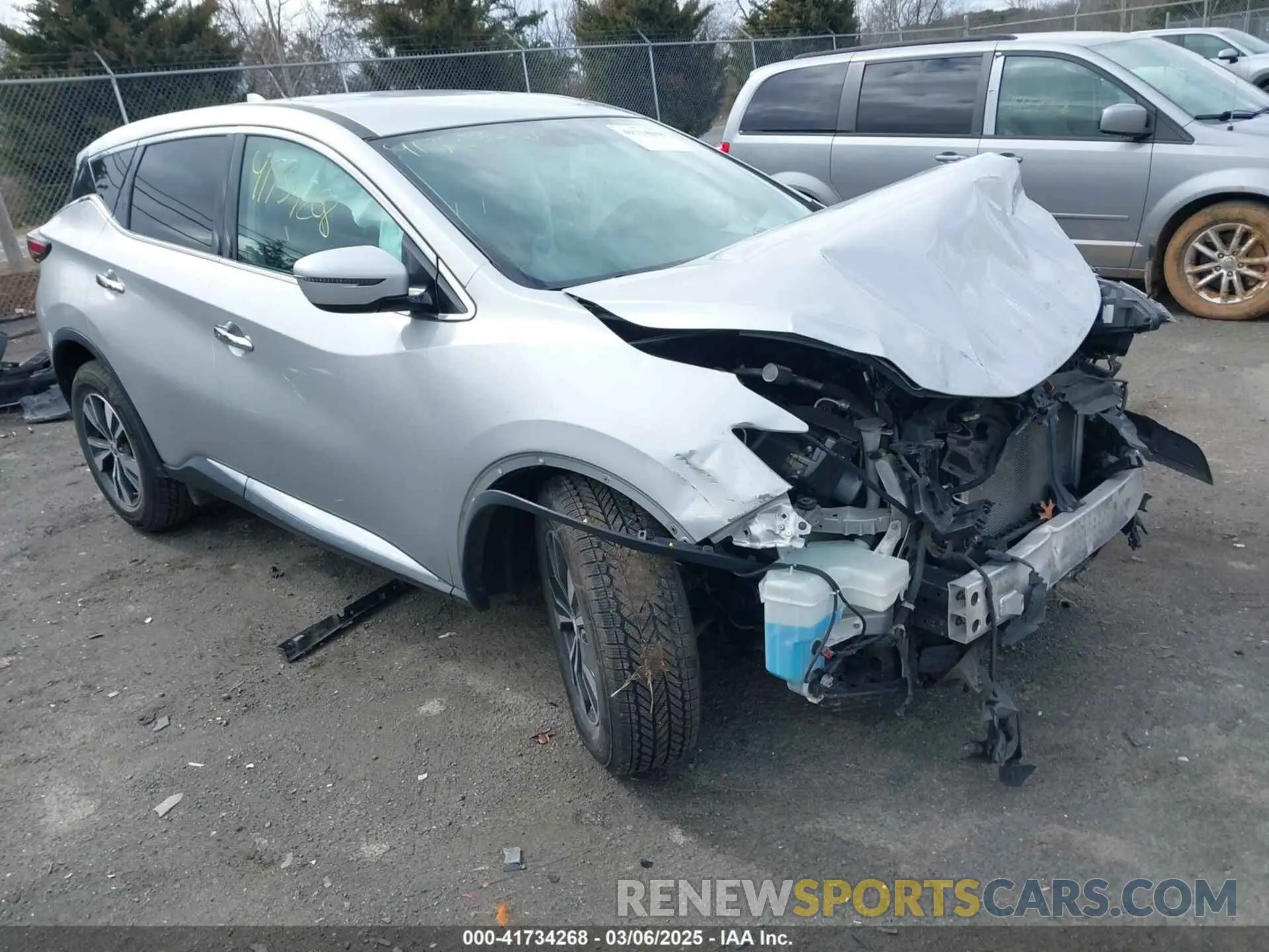 1 Photograph of a damaged car 5N1AZ2MJ6KN127667 NISSAN MURANO 2019