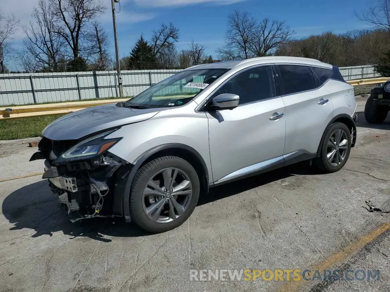 1 Photograph of a damaged car 5N1AZ2MJ6KN158272 NISSAN MURANO 2019