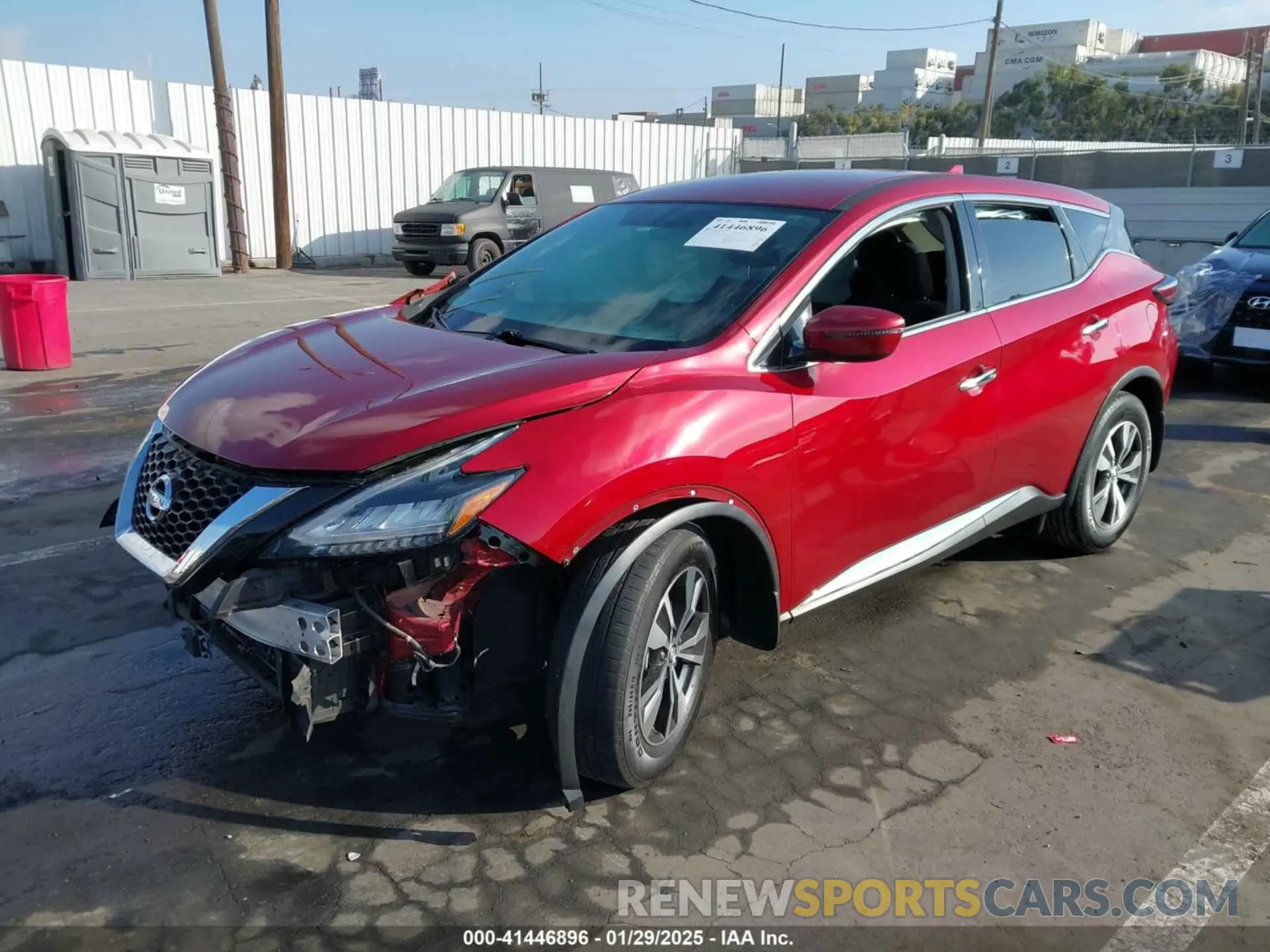 2 Photograph of a damaged car 5N1AZ2MJ6KN160894 NISSAN MURANO 2019
