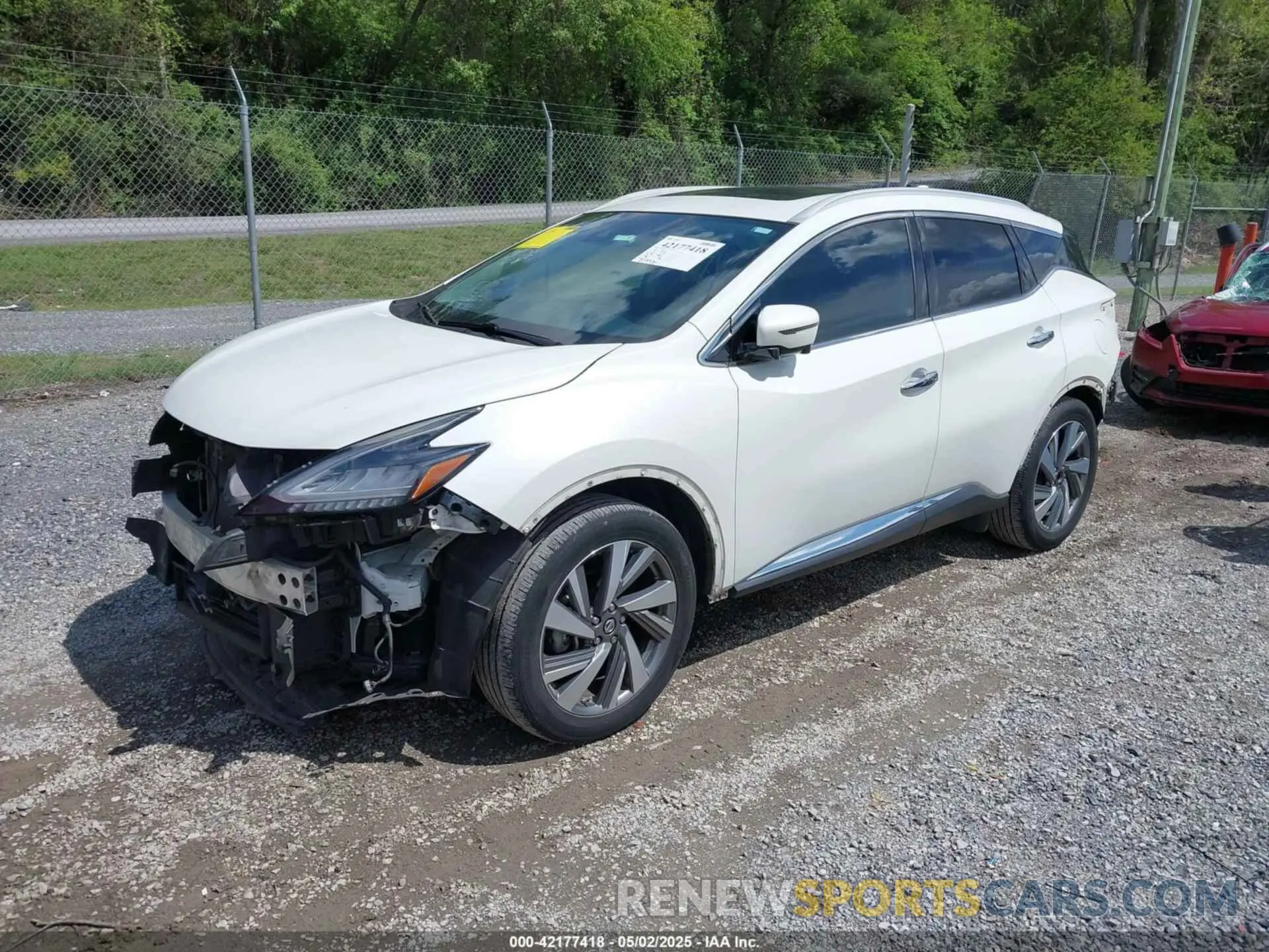 2 Photograph of a damaged car 5N1AZ2MJ8KN118498 NISSAN MURANO 2019