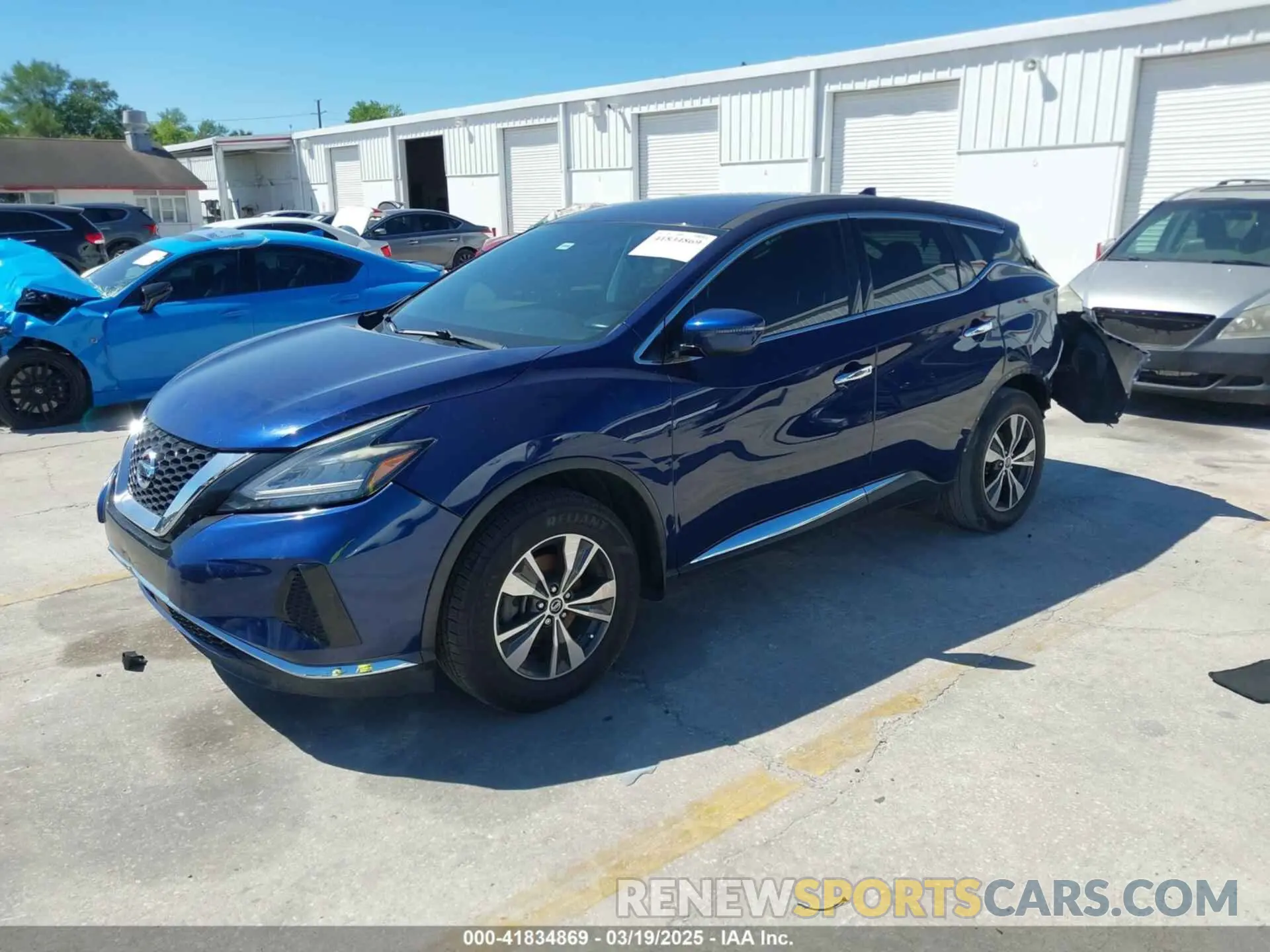 2 Photograph of a damaged car 5N1AZ2MJXKN125131 NISSAN MURANO 2019