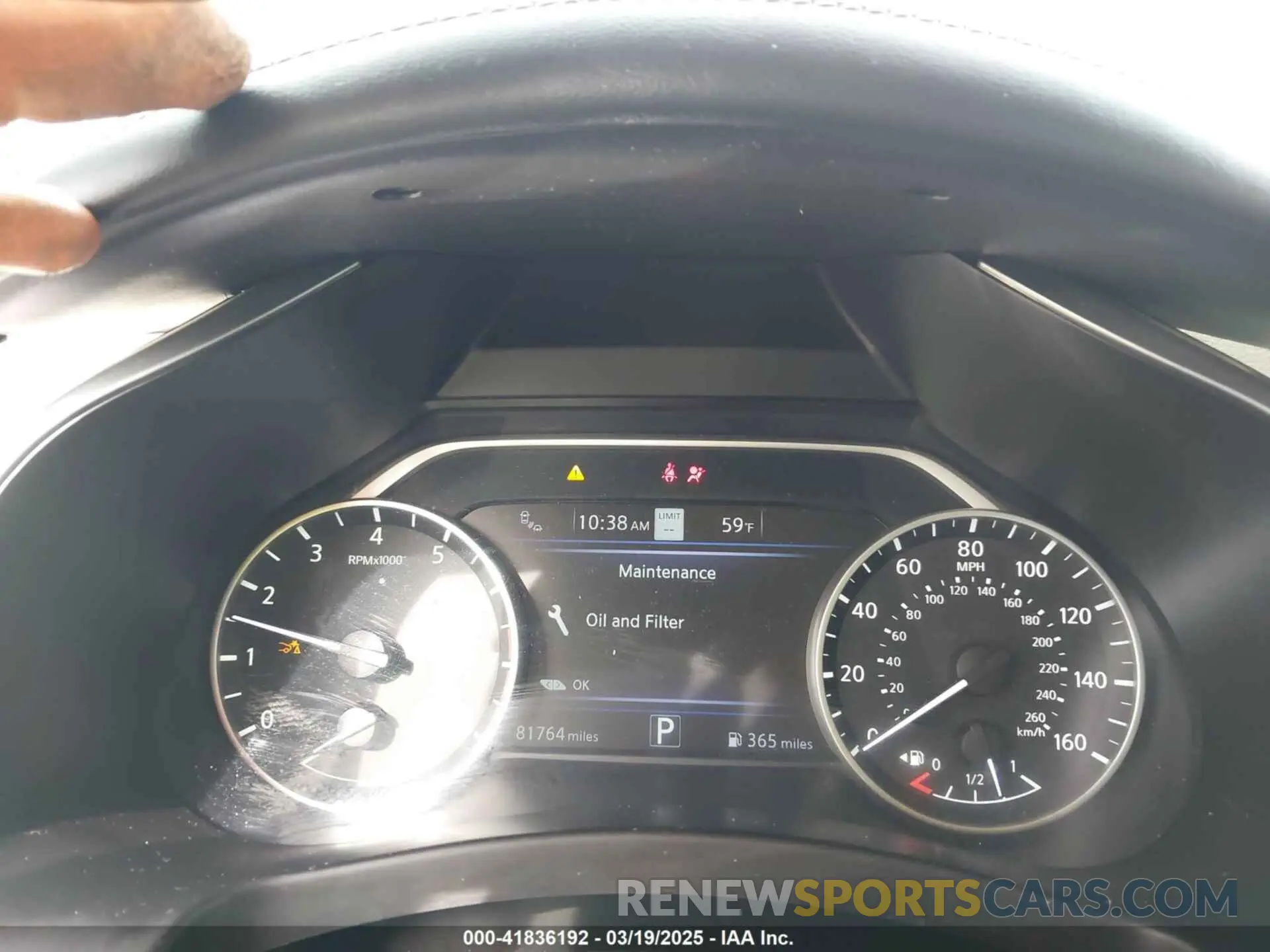7 Photograph of a damaged car 5N1AZ2MS0KN111800 NISSAN MURANO 2019