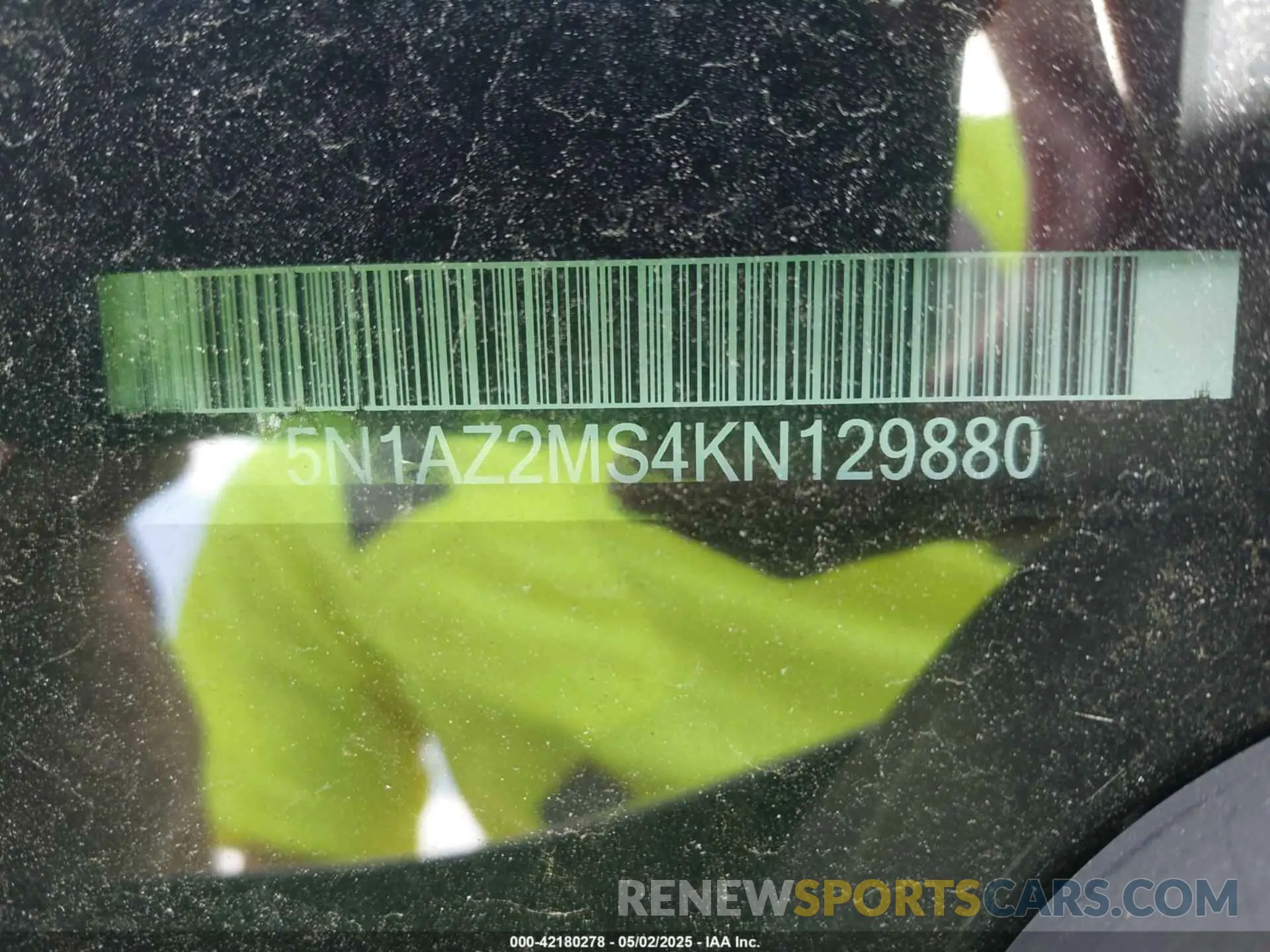 9 Photograph of a damaged car 5N1AZ2MS4KN129880 NISSAN MURANO 2019