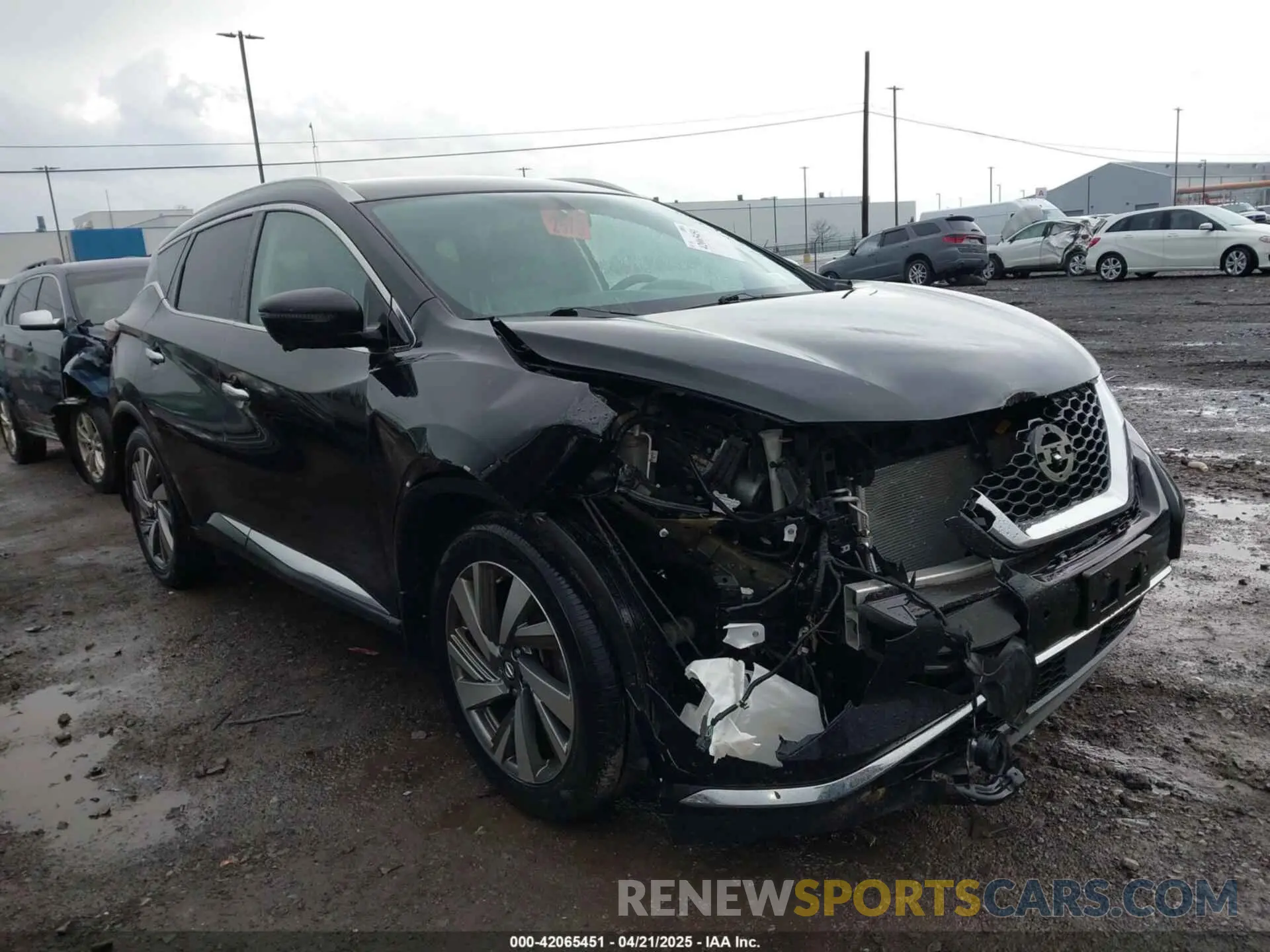 1 Photograph of a damaged car 5N1AZ2MS5KN142508 NISSAN MURANO 2019