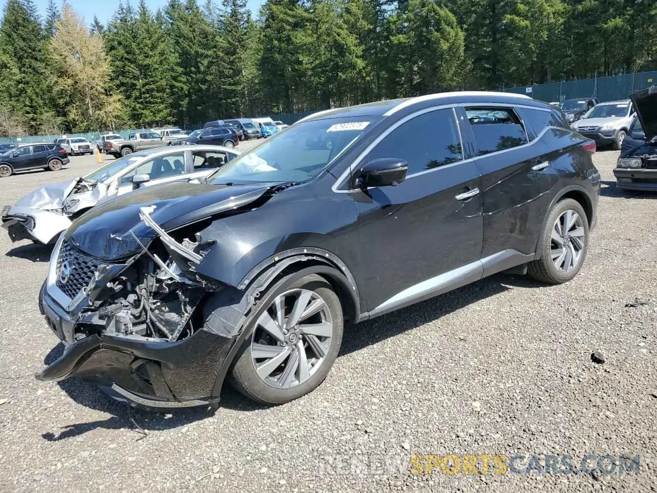 1 Photograph of a damaged car 5N1AZ2MS5KN147272 NISSAN MURANO 2019